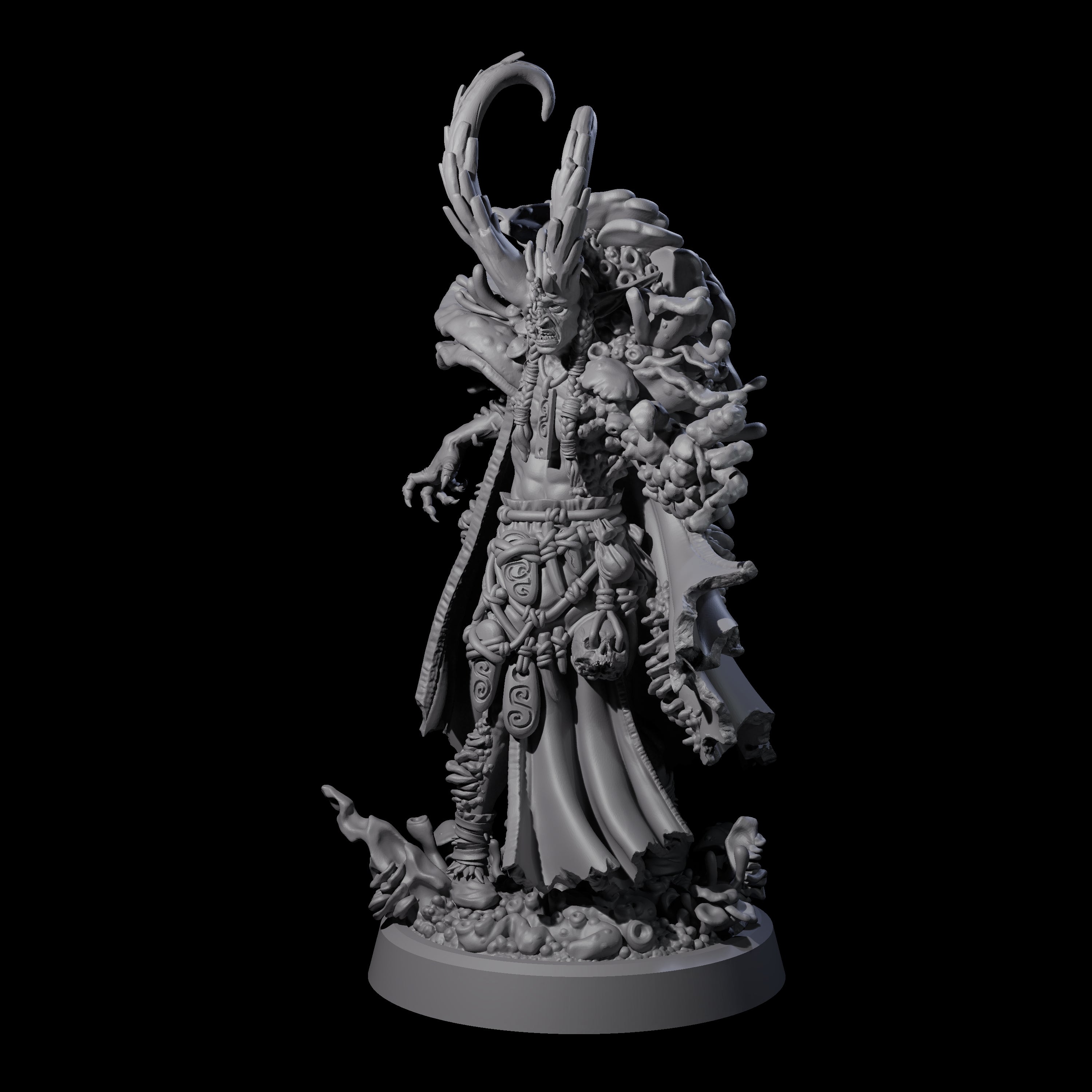 All Seeing Spore Priest Miniature for Dungeons and Dragons, Pathfinder or other TTRPGs