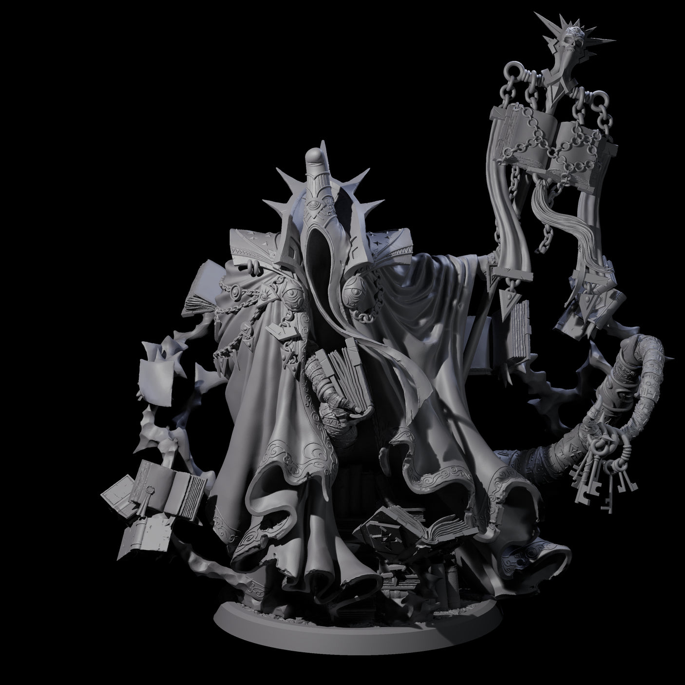 Allip - The Record Keeper Miniature for Dungeons and Dragons, Pathfinder or other TTRPGs