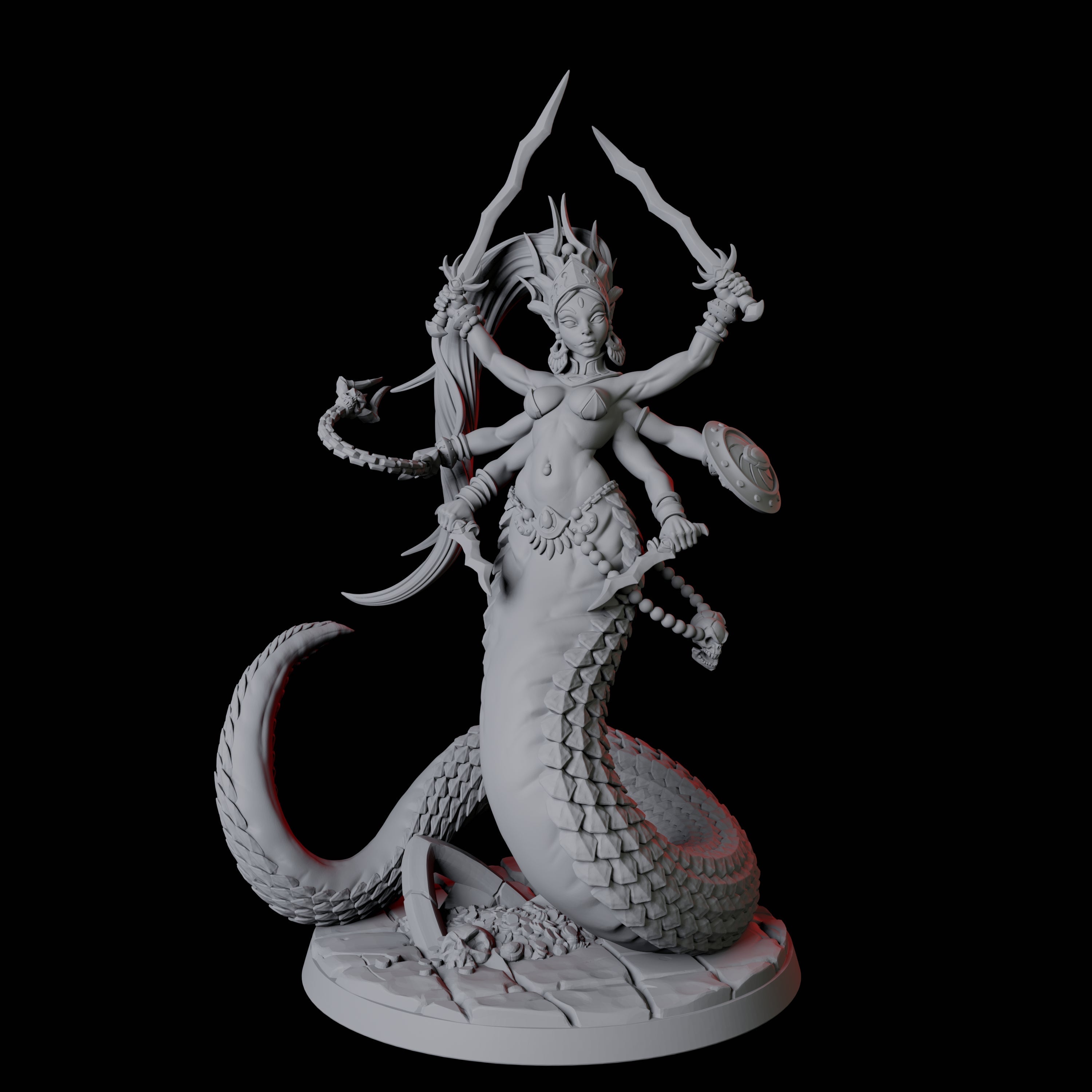 Alluring Marilith Miniature for Dungeons and Dragons, Pathfinder or other TTRPGs