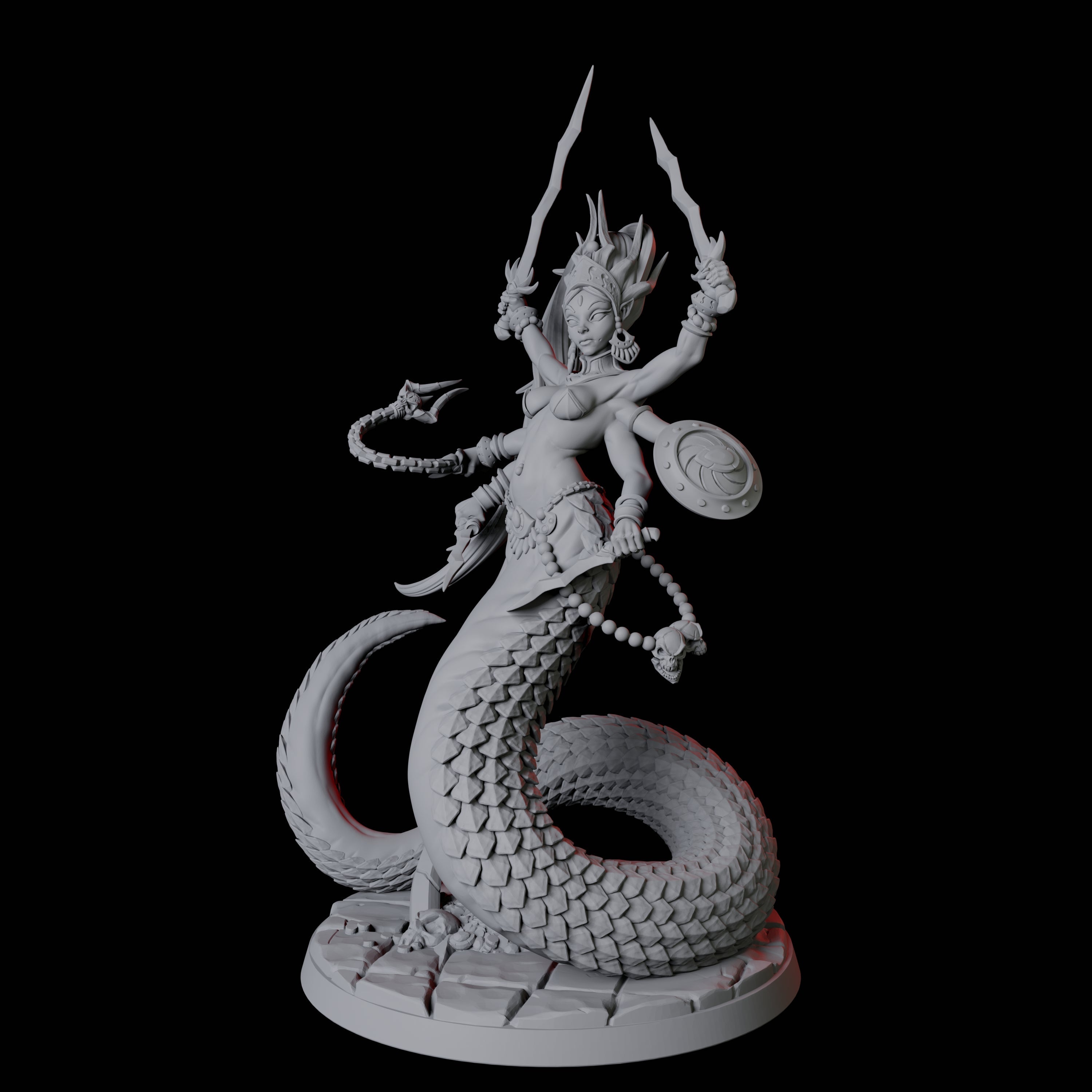 Alluring Marilith Miniature for Dungeons and Dragons, Pathfinder or other TTRPGs