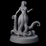 Alluring Tentacled Siren Miniature for Dungeons and Dragons, Pathfinder or other TTRPGs
