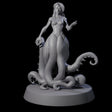 Alluring Tentacled Siren Miniature for Dungeons and Dragons, Pathfinder or other TTRPGs
