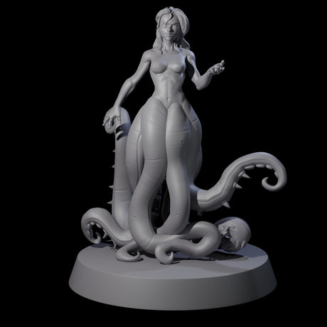 Alluring Tentacled Siren Miniature for Dungeons and Dragons, Pathfinder or other TTRPGs