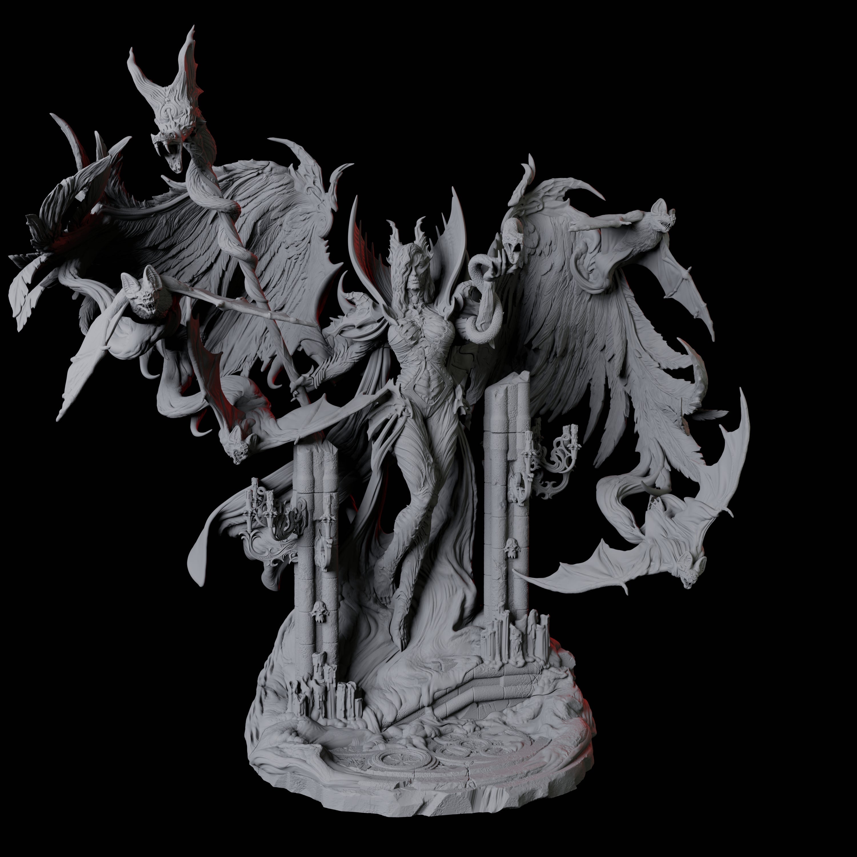 Alluring Vampire Matriarch Miniature for Dungeons and Dragons, Pathfinder or other TTRPGs