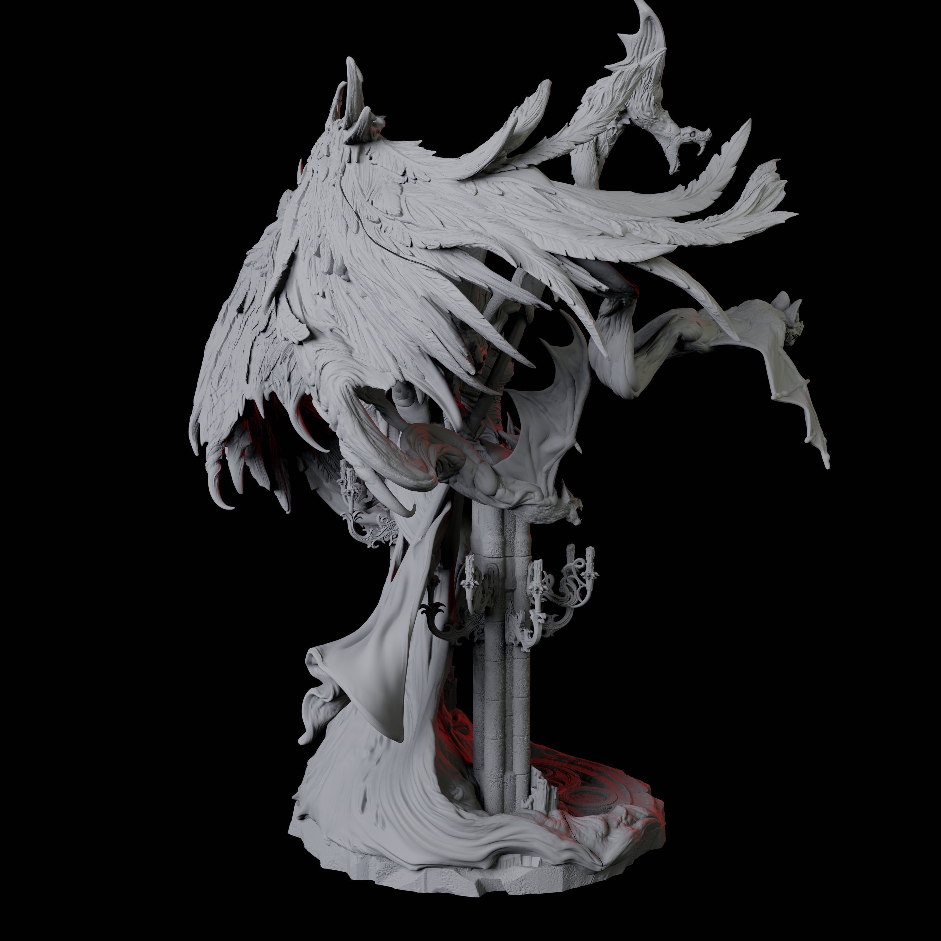 Alluring Vampire Matriarch Miniature for Dungeons and Dragons, Pathfinder or other TTRPGs