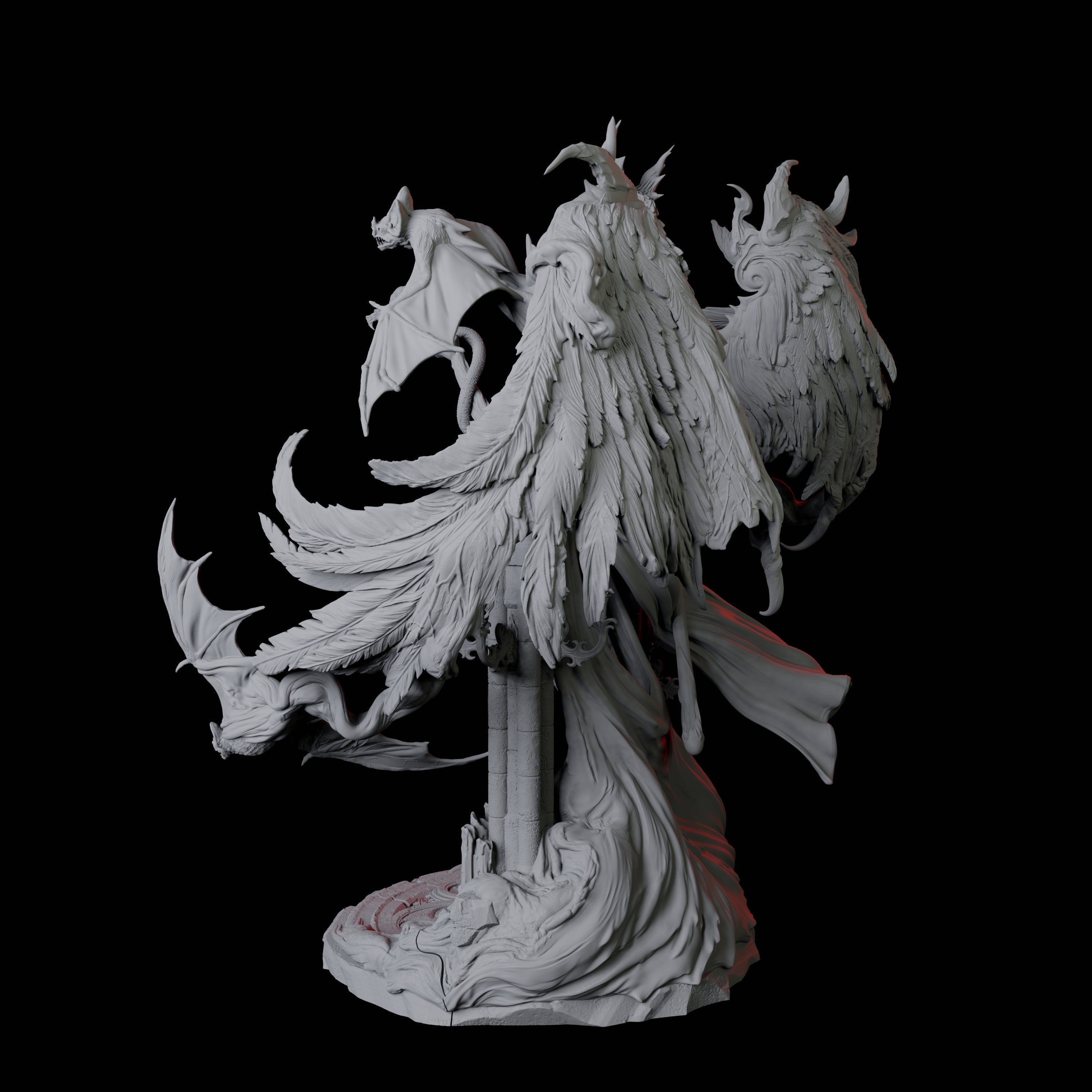 Alluring Vampire Matriarch Miniature for Dungeons and Dragons, Pathfinder or other TTRPGs