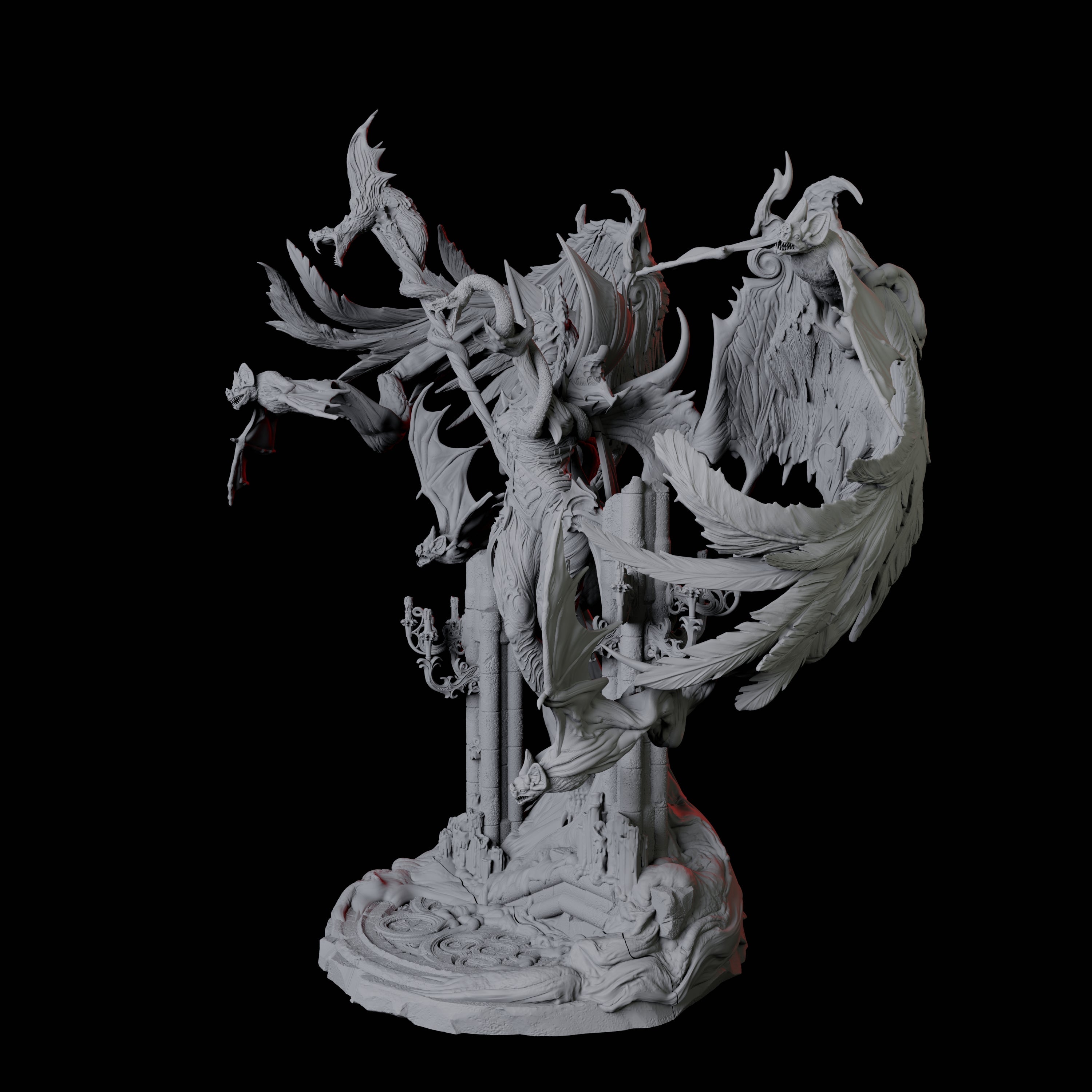 Alluring Vampire Matriarch Miniature for Dungeons and Dragons, Pathfinder or other TTRPGs