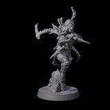 Ambushing Elf Rogue A Miniature for Dungeons and Dragons, Pathfinder or other TTRPGs