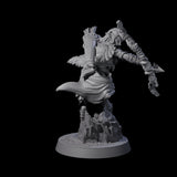 Ambushing Elf Rogue B Miniature for Dungeons and Dragons, Pathfinder or other TTRPGs