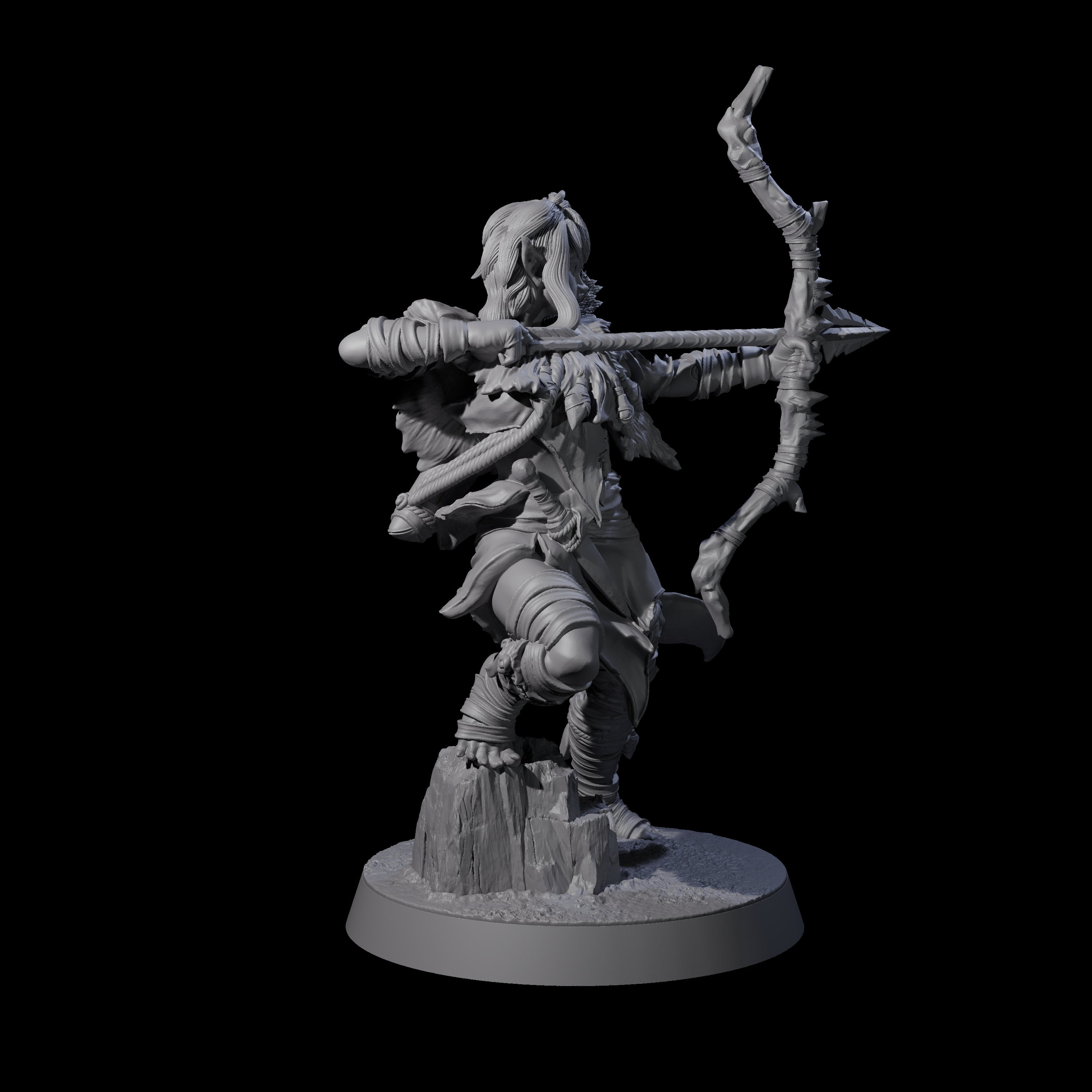 Ambushing Elf Rogue D Miniature for Dungeons and Dragons, Pathfinder or other TTRPGs