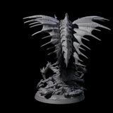 Ambushing Fjord Linnorm Miniature for Dungeons and Dragons, Pathfinder or other TTRPGs