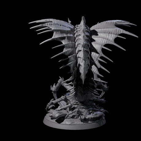 Ambushing Fjord Linnorm Miniature for Dungeons and Dragons, Pathfinder or other TTRPGs