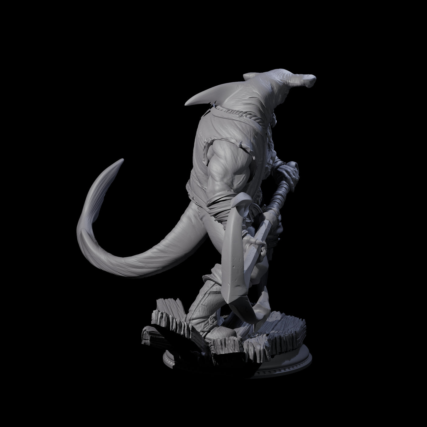Anchor Swinging Pirate Crew Miniature for Dungeons and Dragons, Pathfinder or other TTRPGs