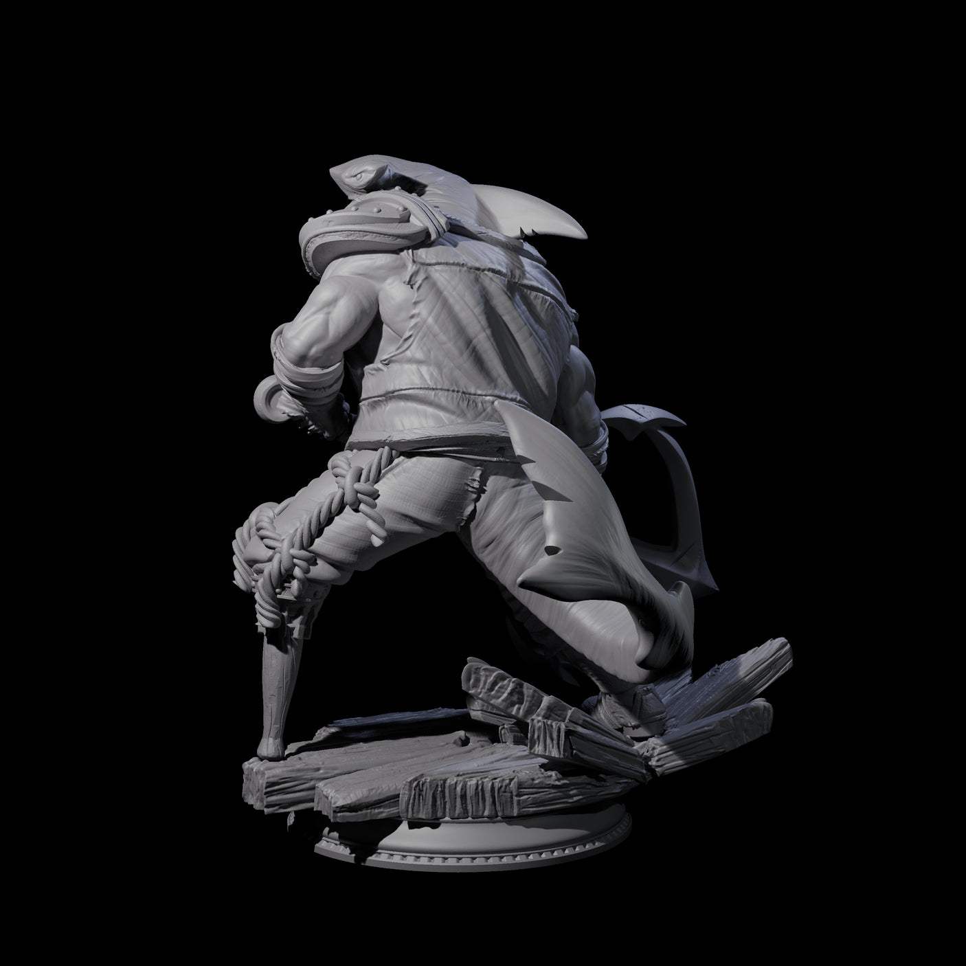 Anchor Swinging Pirate Crew Miniature for Dungeons and Dragons, Pathfinder or other TTRPGs