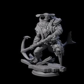 Anchor Swinging Pirate Crew Miniature for Dungeons and Dragons, Pathfinder or other TTRPGs