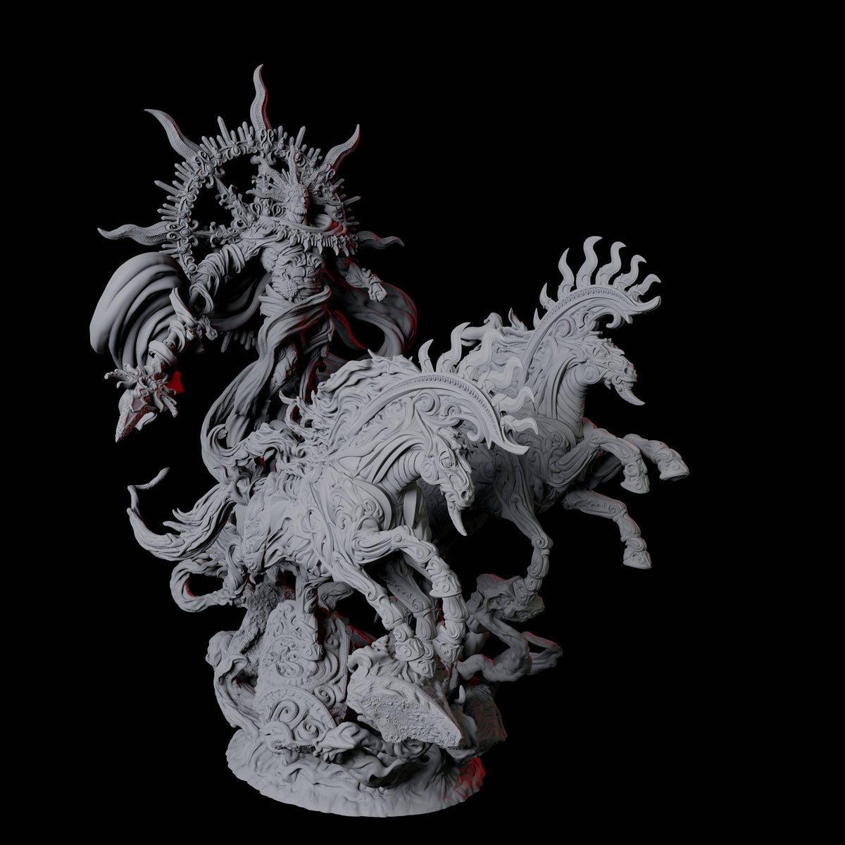 Ancient Celestial Solar Miniature for Dungeons and Dragons, Pathfinder or other TTRPGs