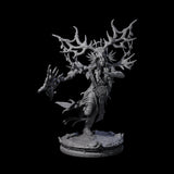 Ancient Dark Elf Druid of the Underdark A Miniature for Dungeons and Dragons, Pathfinder or other TTRPGs