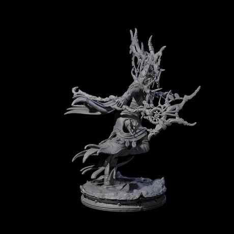 Ancient Dark Elf Druid of the Underdark A Miniature for Dungeons and Dragons, Pathfinder or other TTRPGs