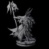 Ancient Dark Elf Druid of the Underdark D Miniature for Dungeons and Dragons, Pathfinder or other TTRPGs