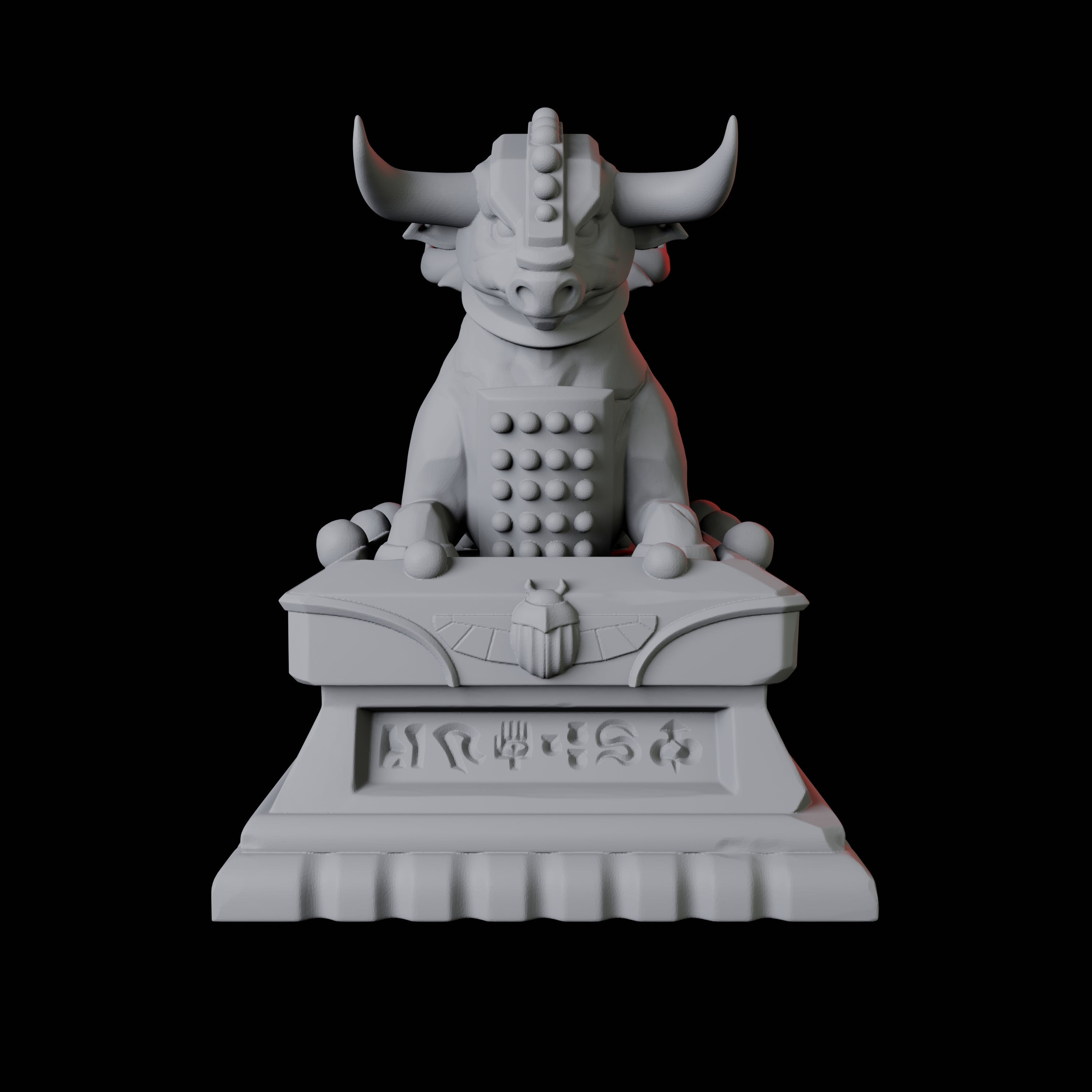 Ancient Egyptian Bull Statue Miniature for Dungeons and Dragons, Pathfinder or other TTRPGs