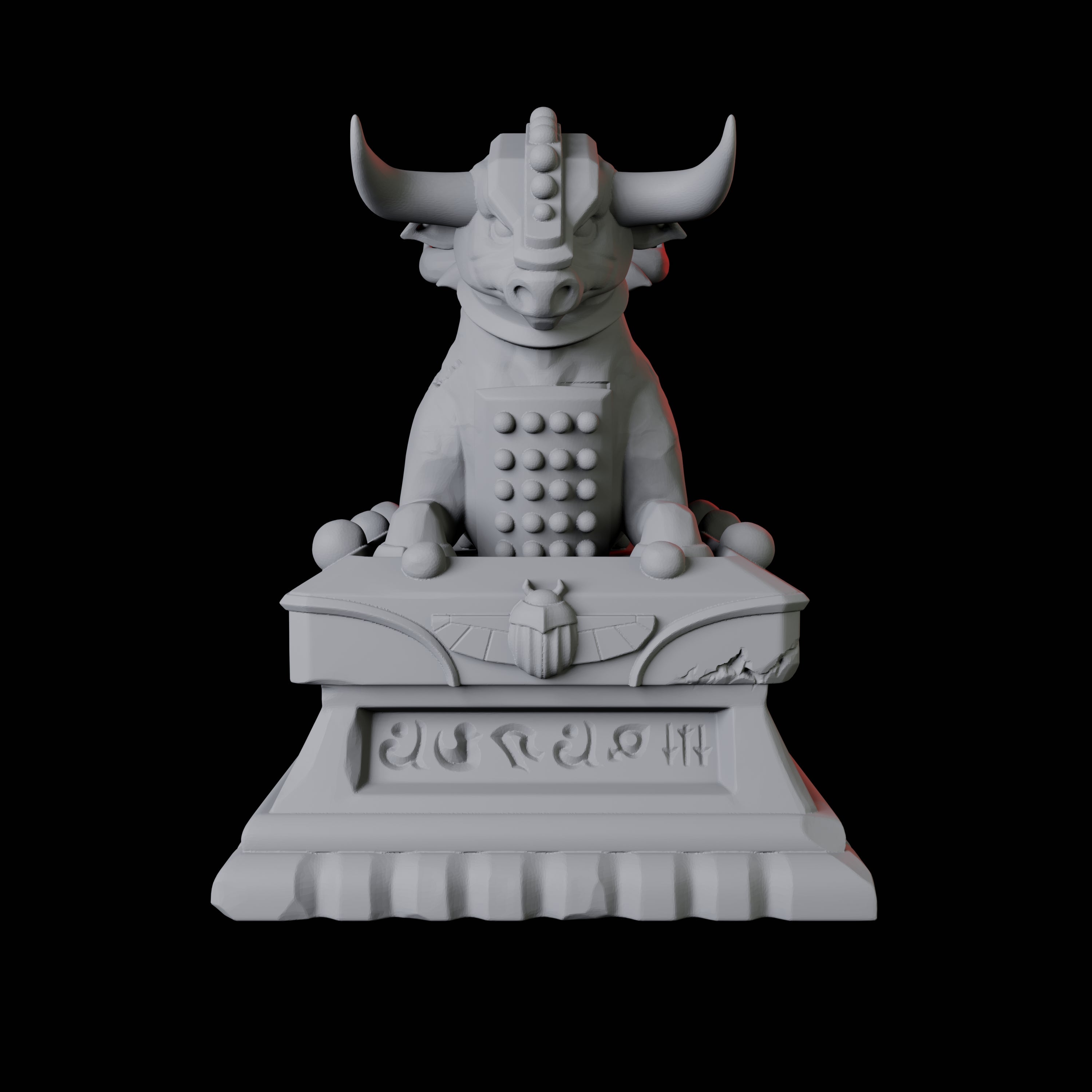 Ancient Egyptian Bull Statue Miniature for Dungeons and Dragons, Pathfinder or other TTRPGs