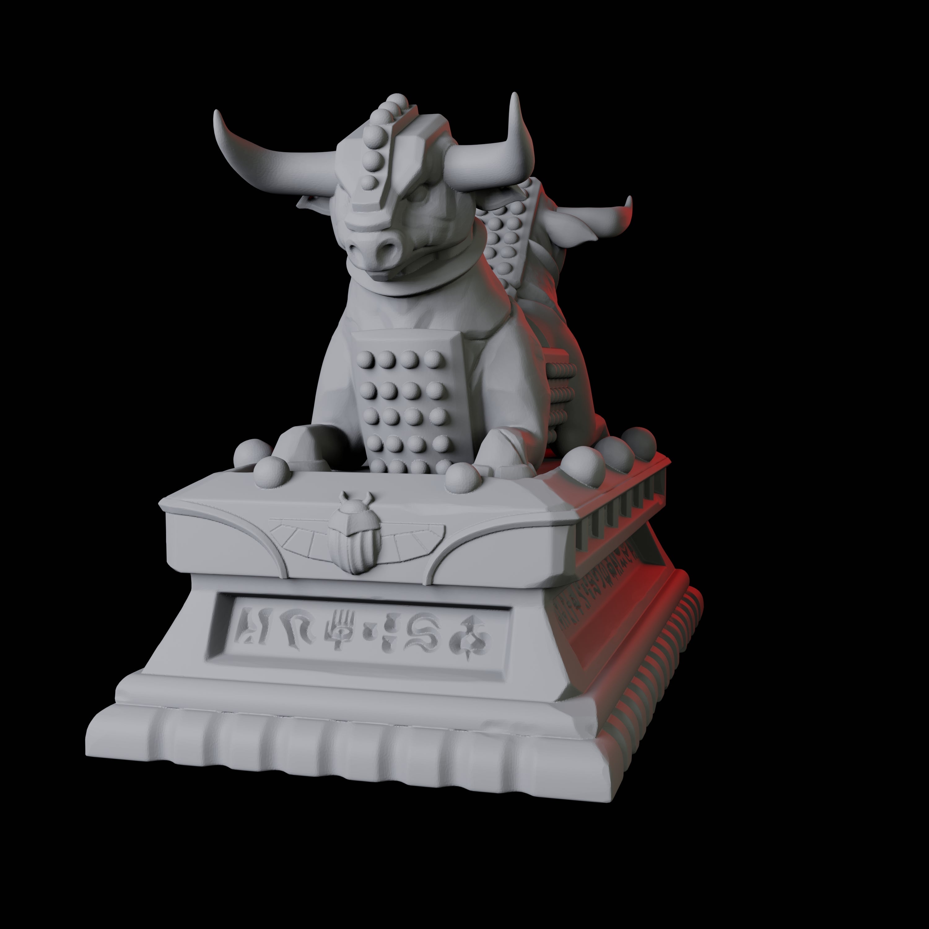 Ancient Egyptian Bull Statue Miniature for Dungeons and Dragons, Pathfinder or other TTRPGs