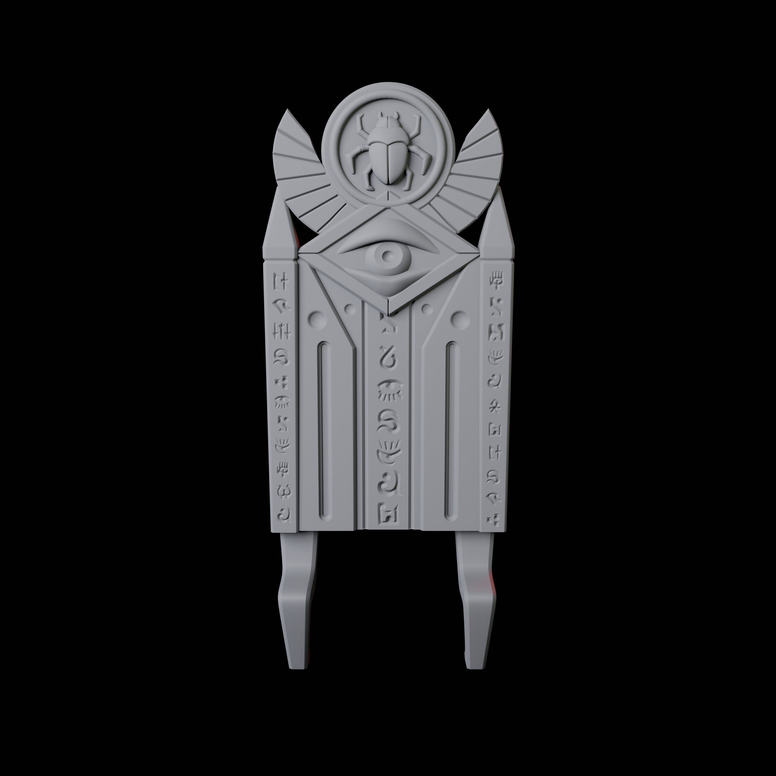 Ancient Egyptian Chair Miniature for Dungeons and Dragons, Pathfinder or other TTRPGs