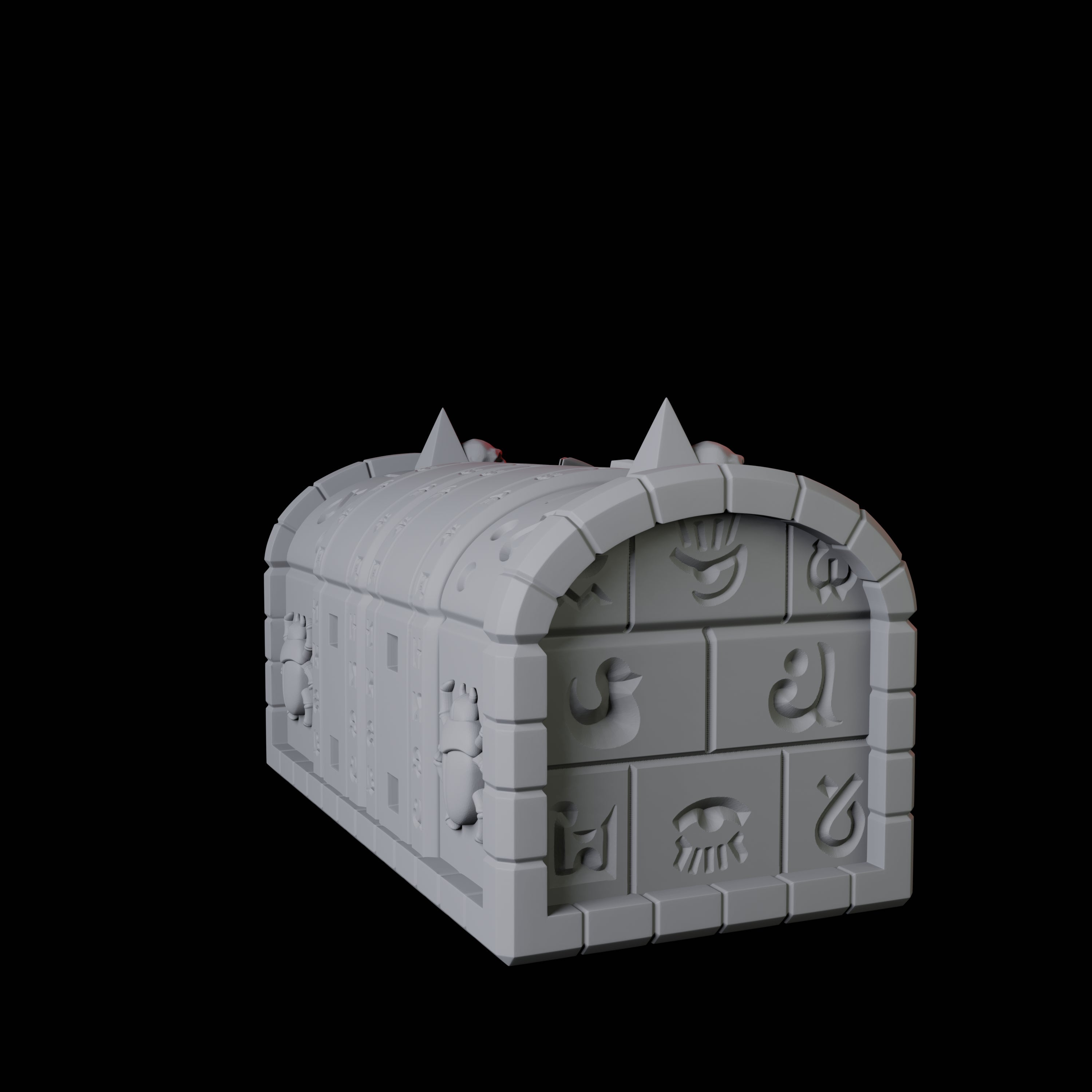 Ancient Egyptian Chest Miniature for Dungeons and Dragons, Pathfinder or other TTRPGs