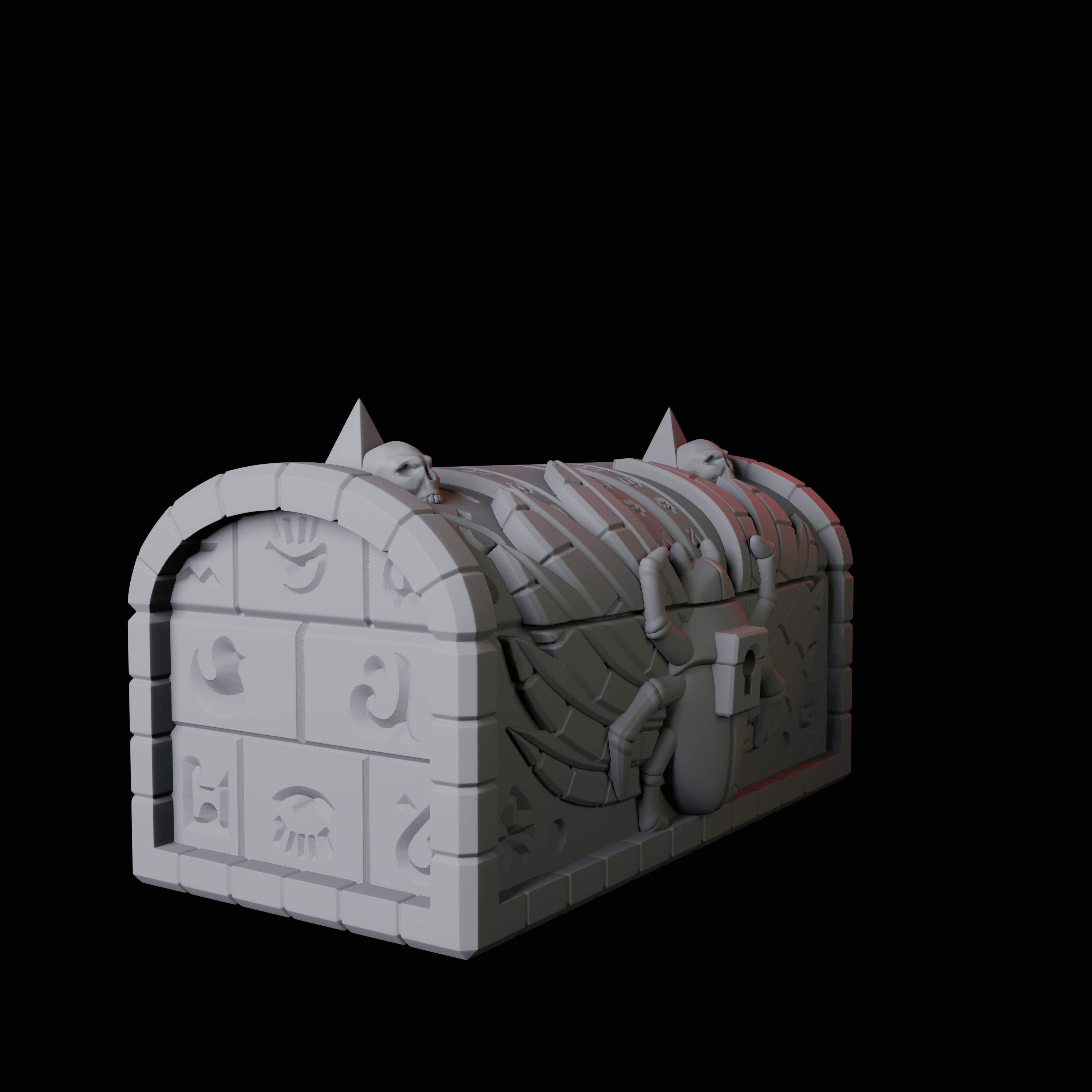 Ancient Egyptian Chest Miniature for Dungeons and Dragons, Pathfinder or other TTRPGs