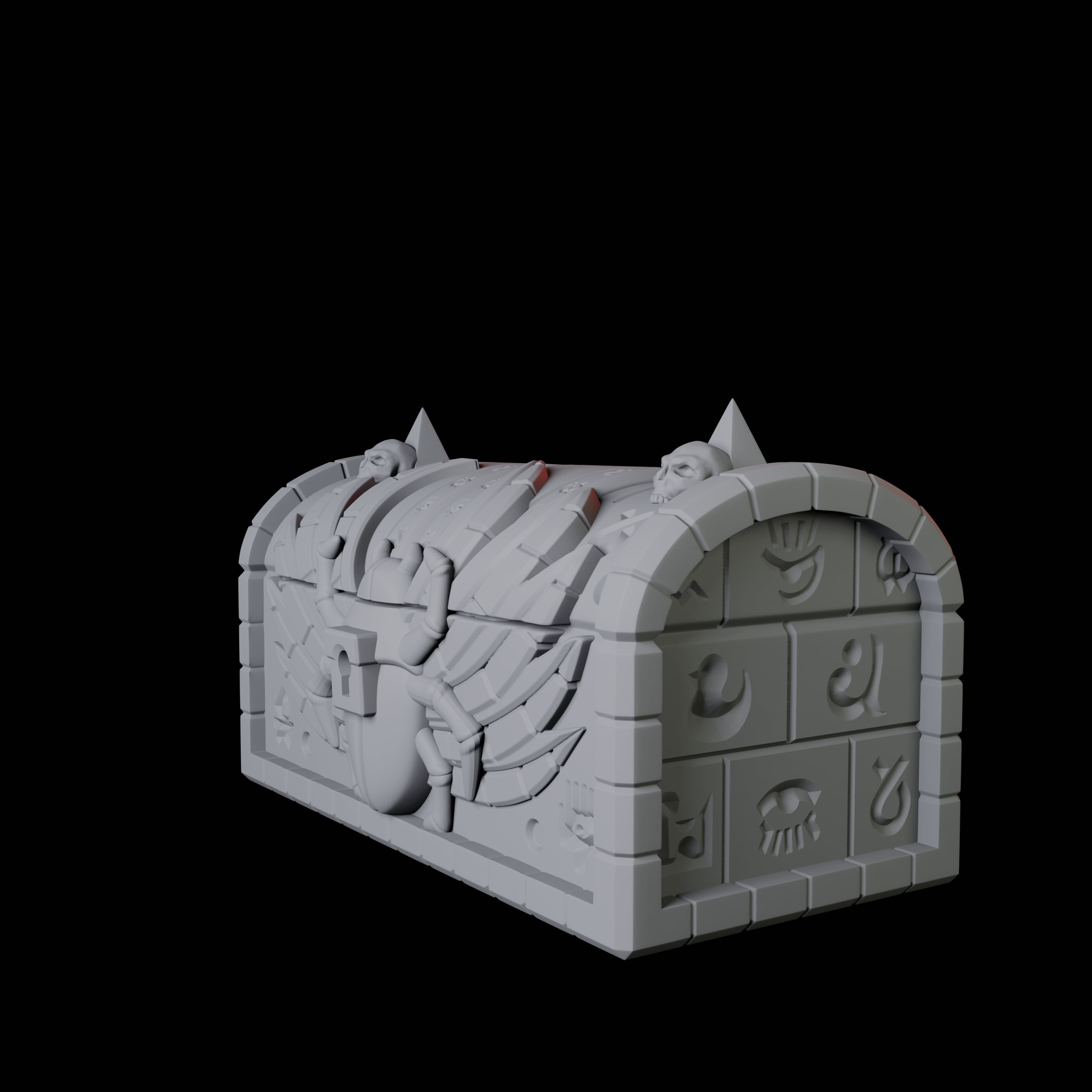 Ancient Egyptian Chest Miniature for Dungeons and Dragons, Pathfinder or other TTRPGs