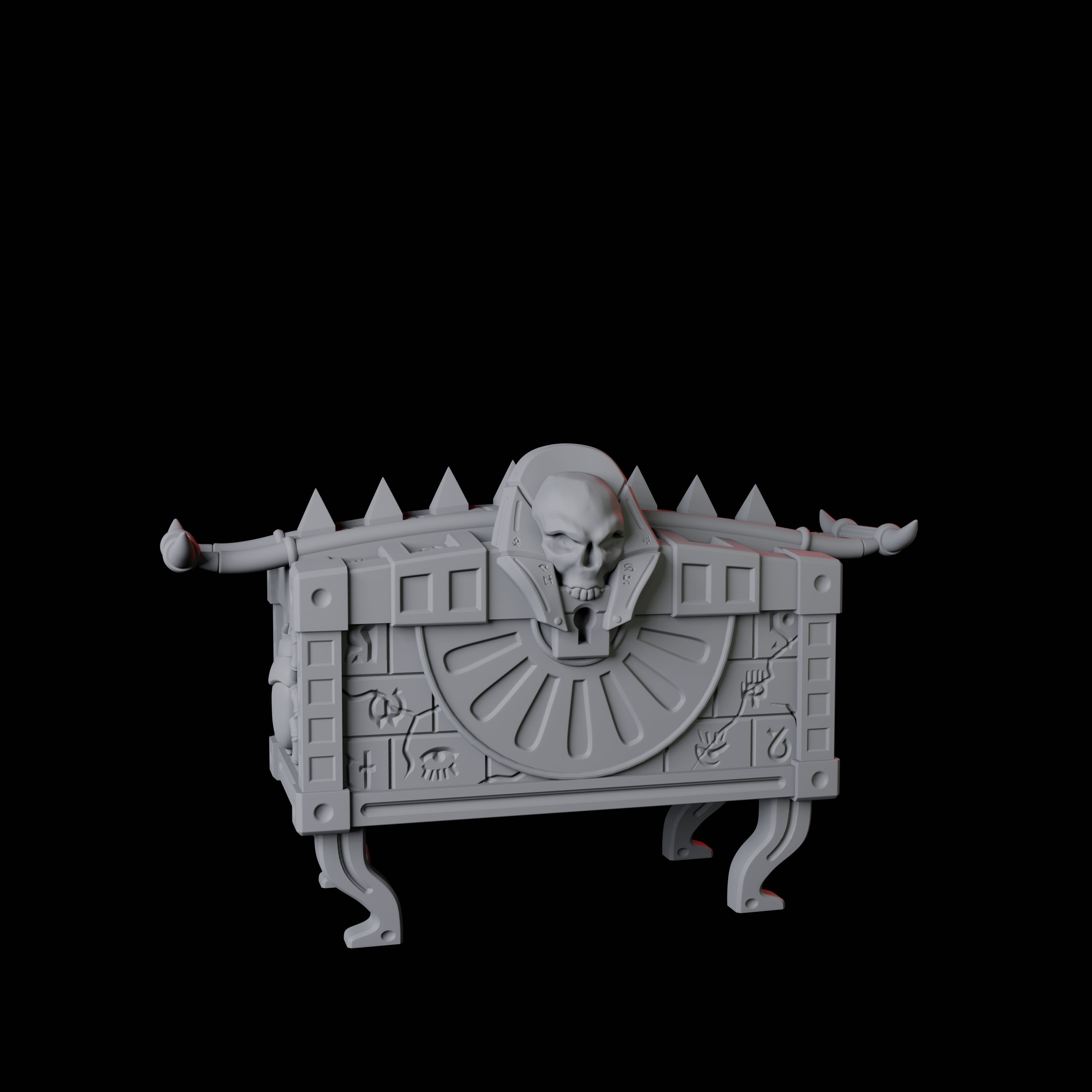 Ancient Egyptian Coffer Miniature for Dungeons and Dragons, Pathfinder or other TTRPGs