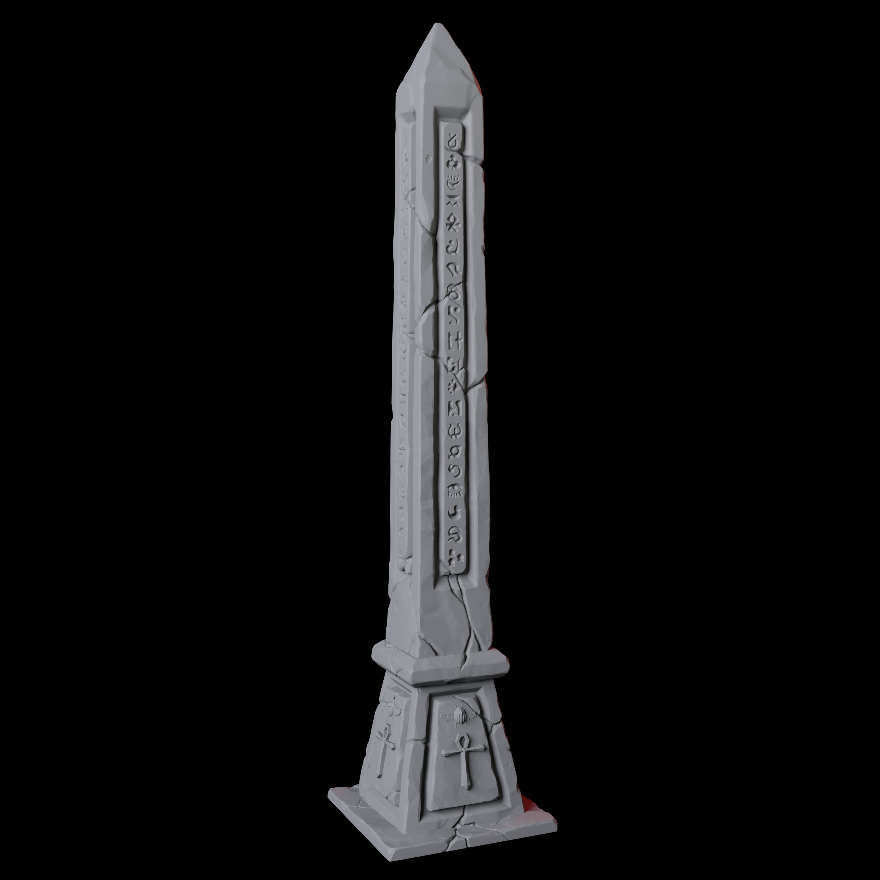 Ancient Egyptian Obelisk Miniature for Dungeons and Dragons, Pathfinder or other TTRPGs