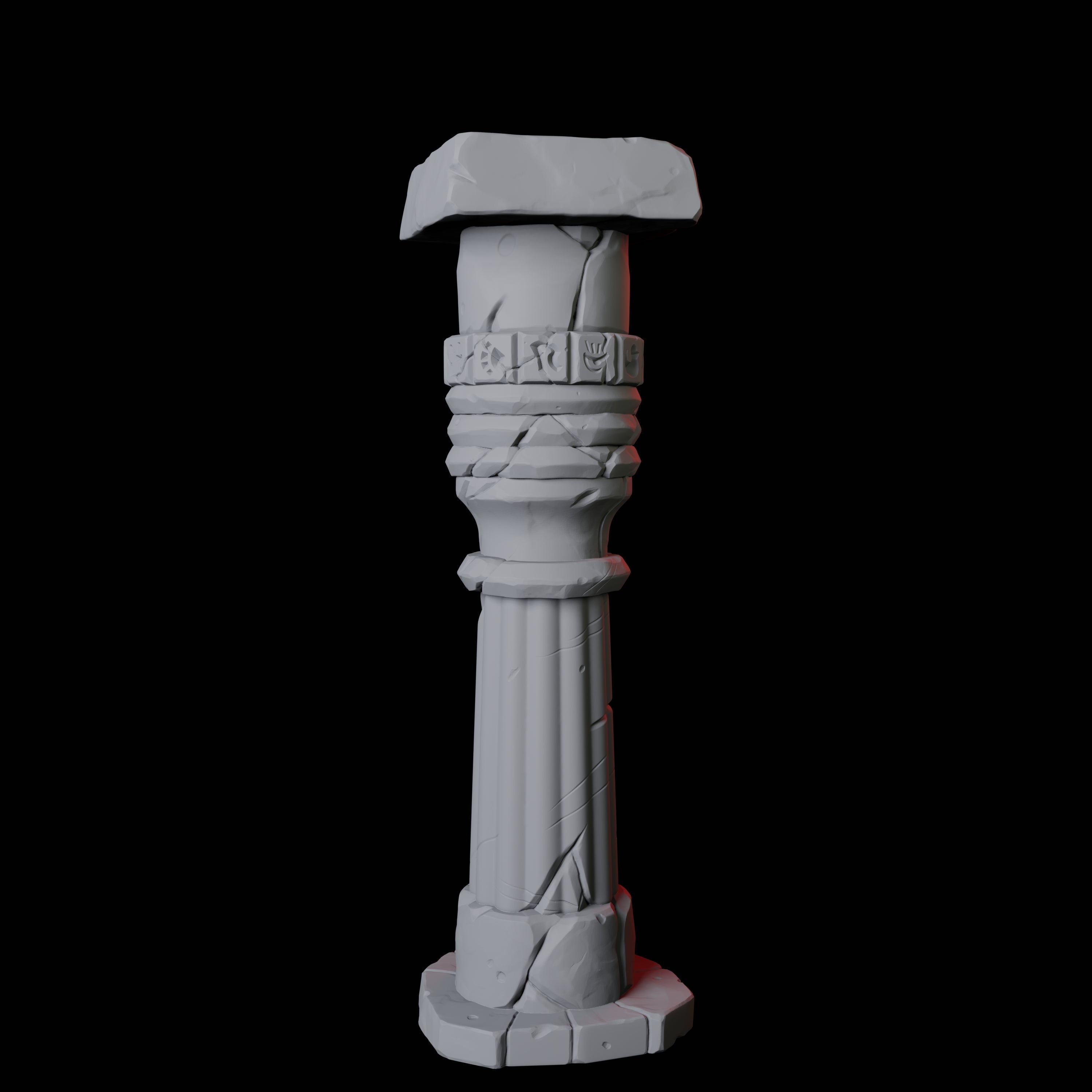 Ancient Egyptian Pillar A Miniature for Dungeons and Dragons, Pathfinder or other TTRPGs