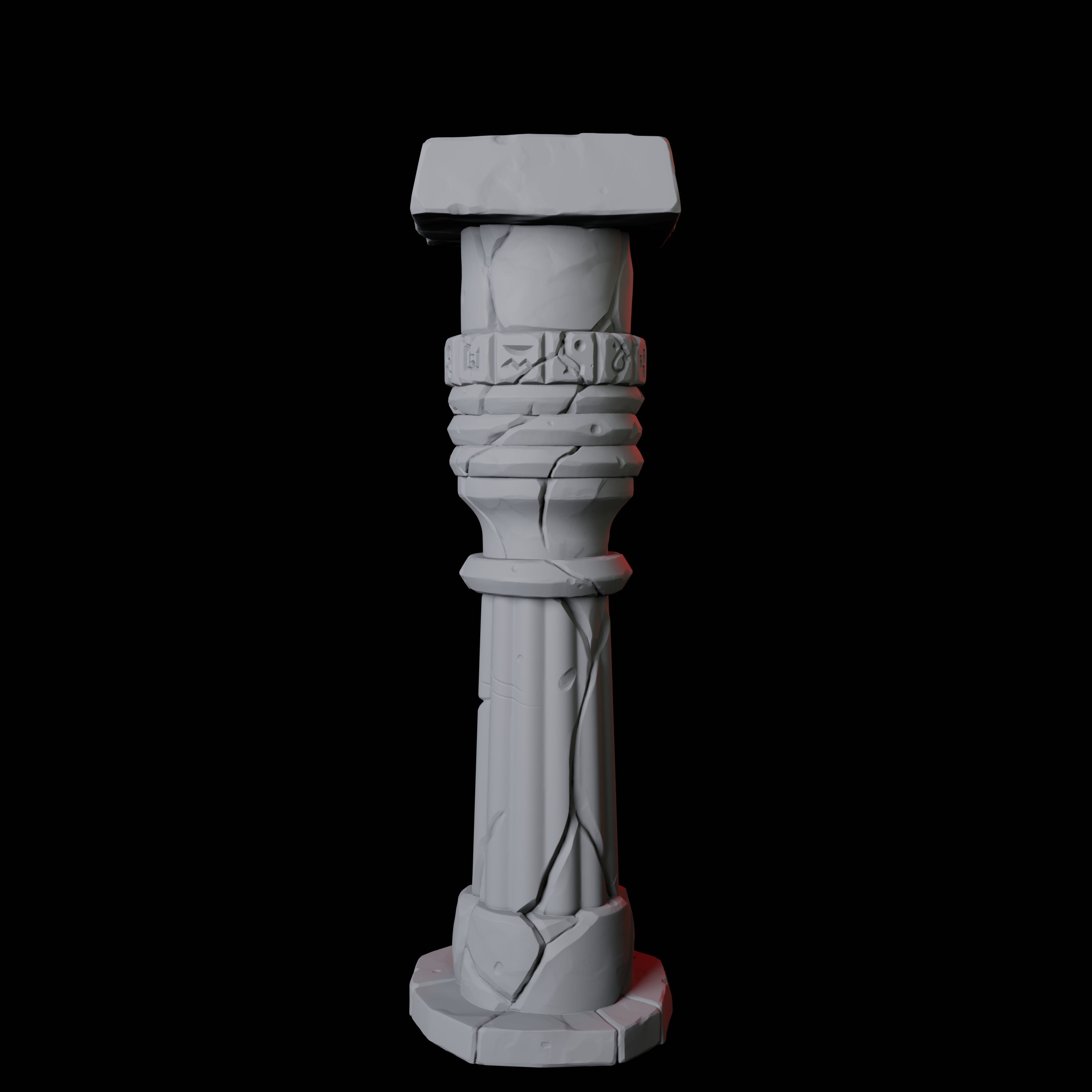 Ancient Egyptian Pillar A Miniature for Dungeons and Dragons, Pathfinder or other TTRPGs