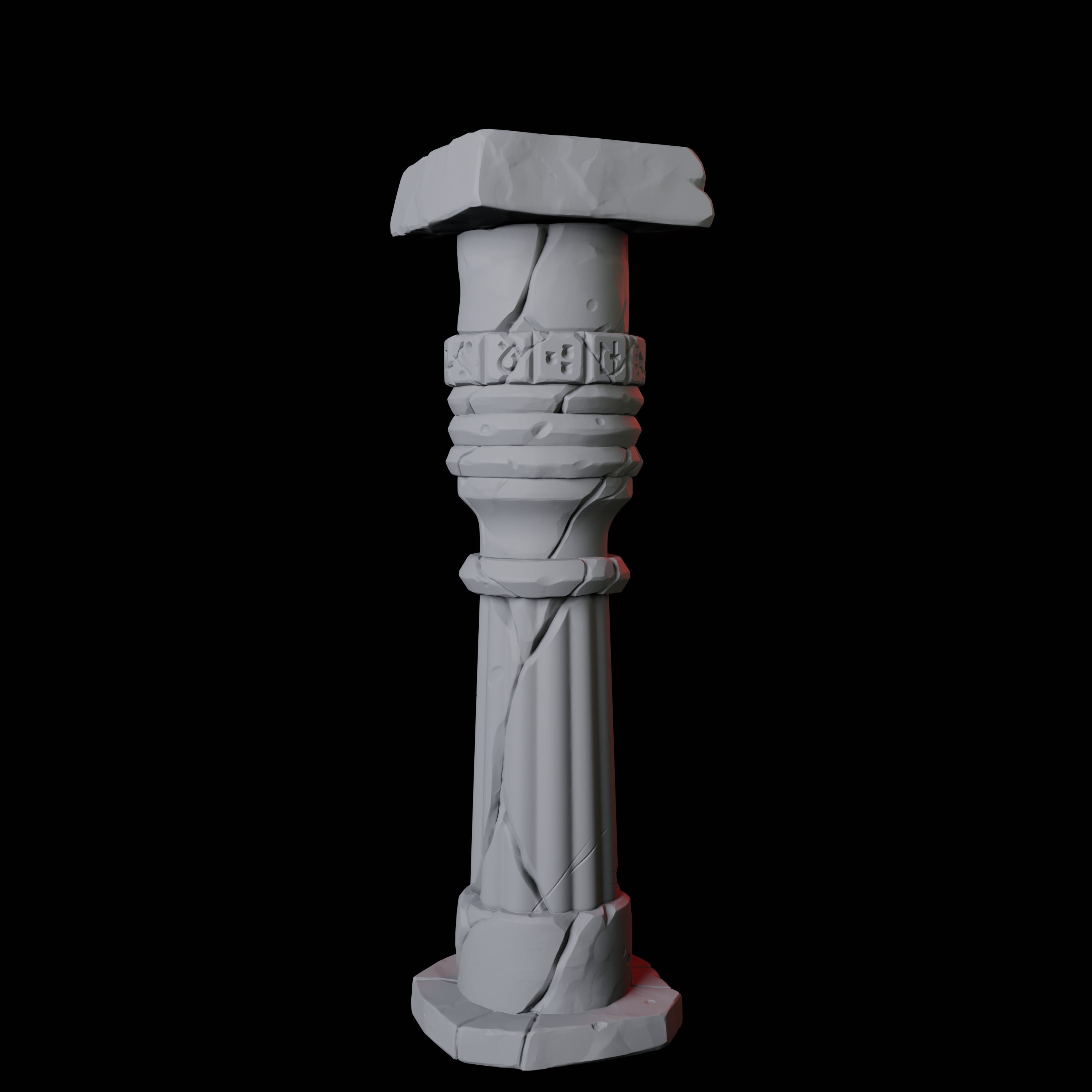 Ancient Egyptian Pillar A Miniature for Dungeons and Dragons, Pathfinder or other TTRPGs