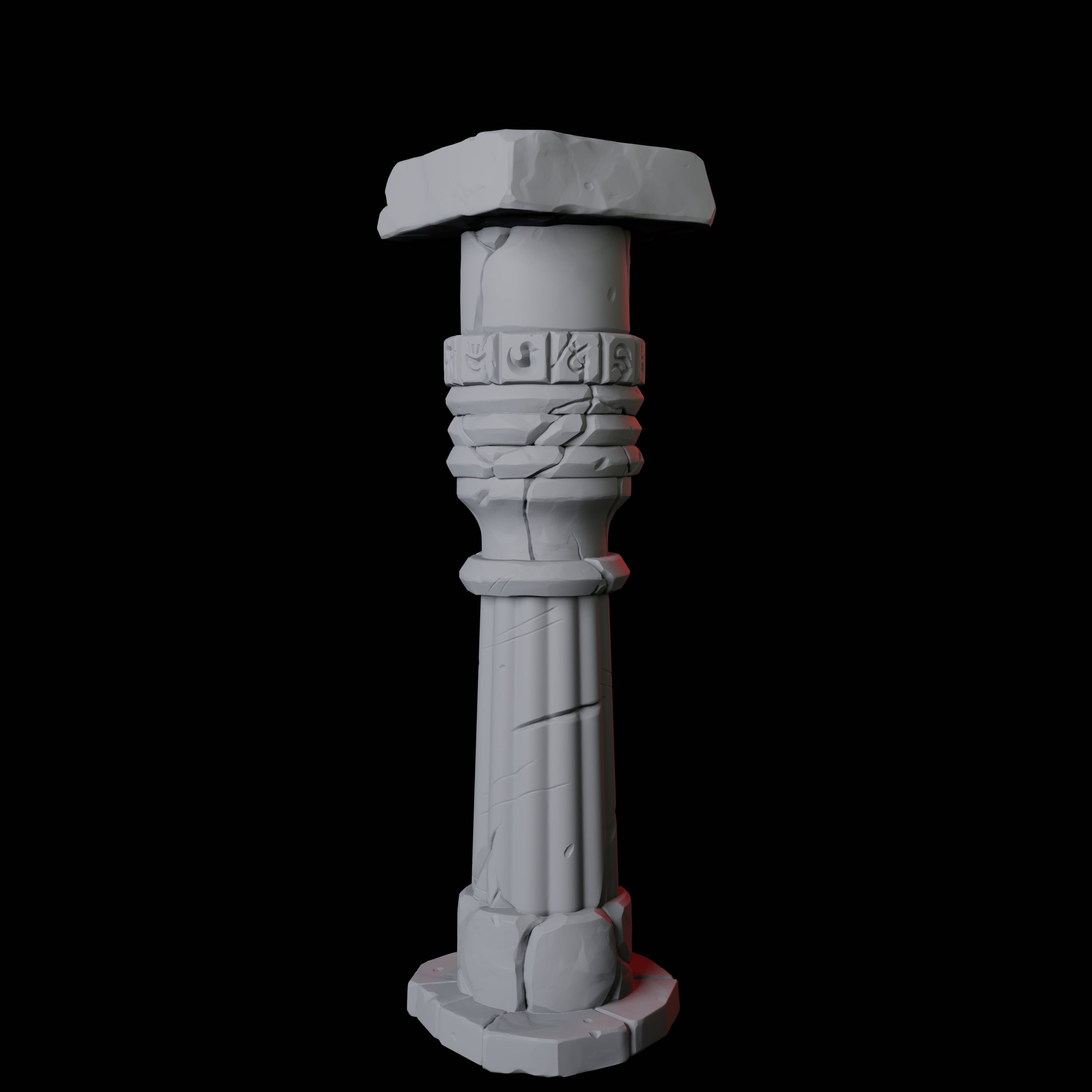 Ancient Egyptian Pillar A Miniature for Dungeons and Dragons, Pathfinder or other TTRPGs