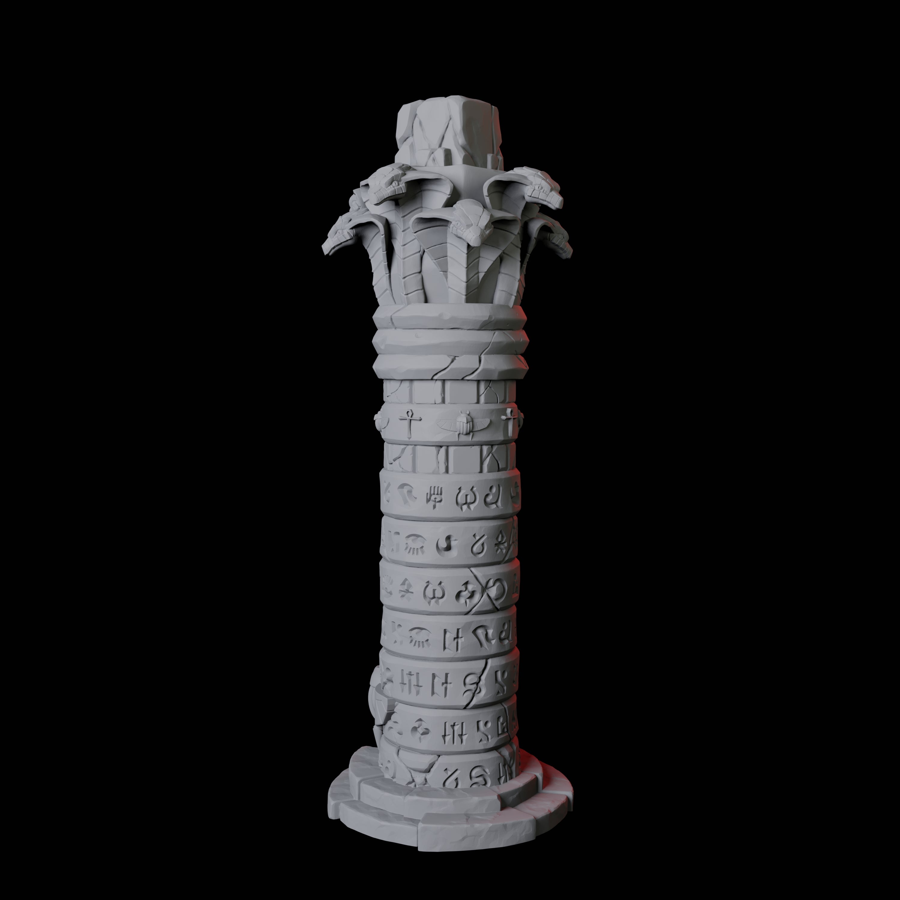 Ancient Egyptian Pillar B Miniature for Dungeons and Dragons, Pathfinder or other TTRPGs