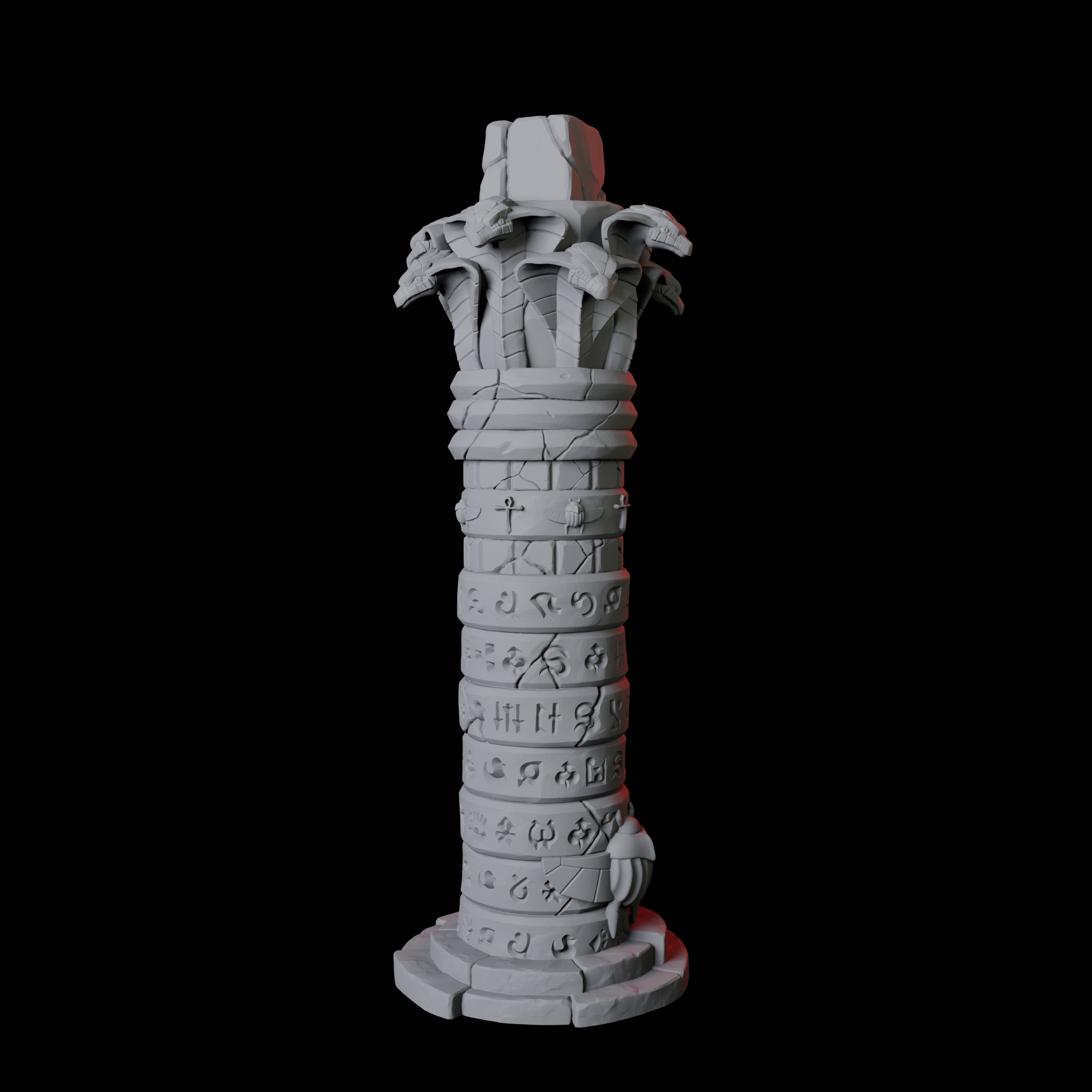 Ancient Egyptian Pillar B Miniature for Dungeons and Dragons, Pathfinder or other TTRPGs