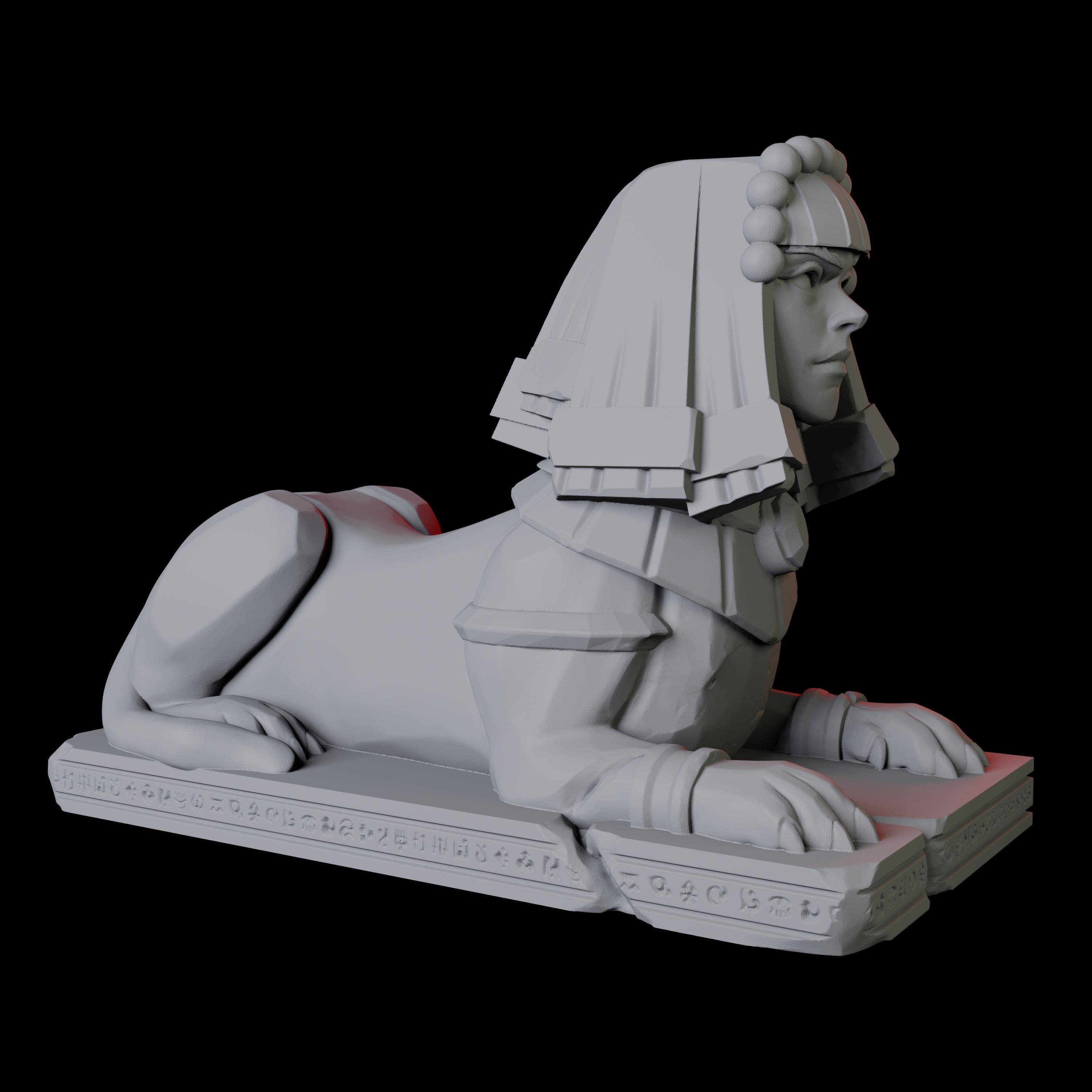 Ancient Egyptian Sphynx Statue Miniature for Dungeons and Dragons, Pathfinder or other TTRPGs