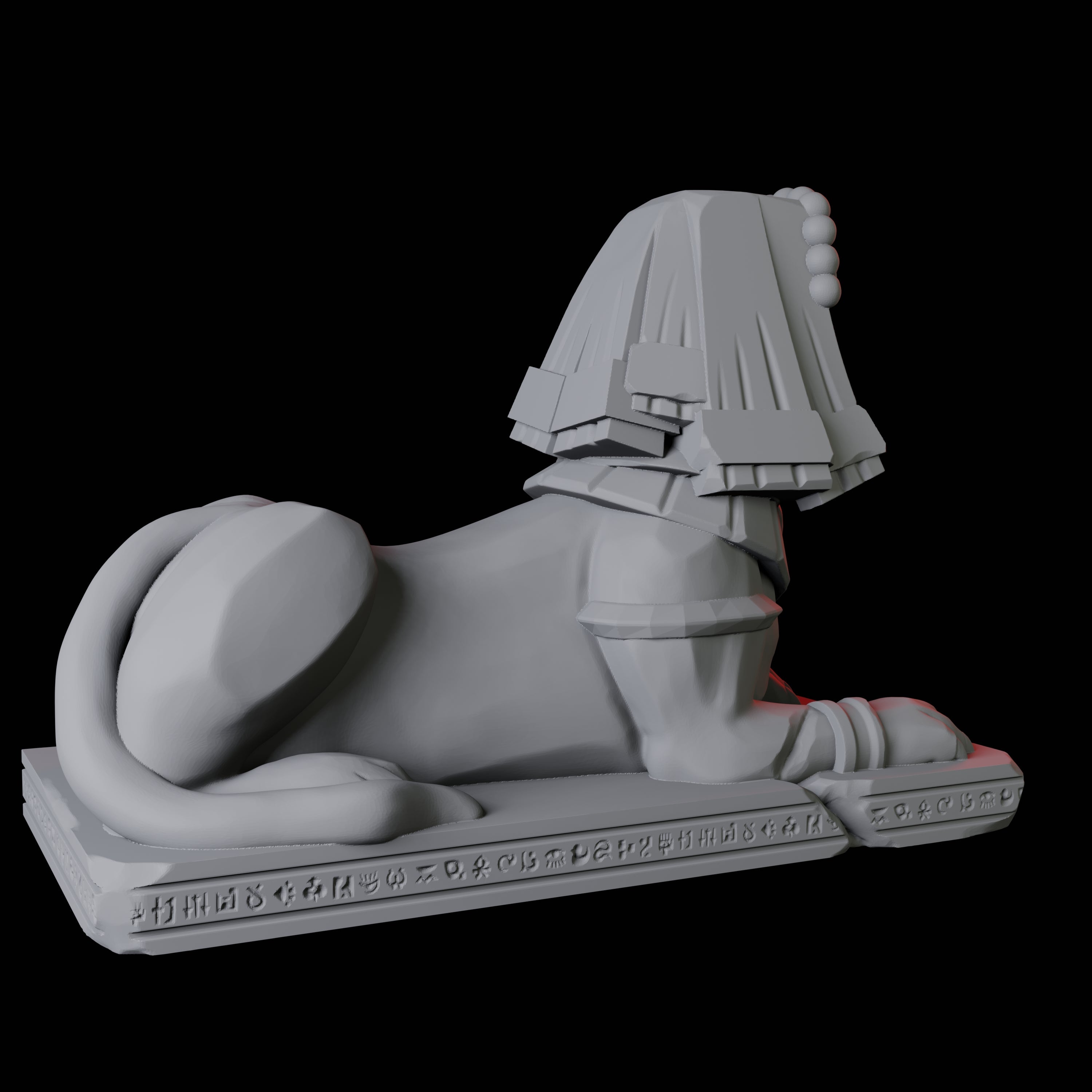 Ancient Egyptian Sphynx Statue Miniature for Dungeons and Dragons, Pathfinder or other TTRPGs