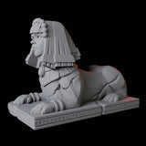 Ancient Egyptian Sphynx Statue Miniature for Dungeons and Dragons, Pathfinder or other TTRPGs