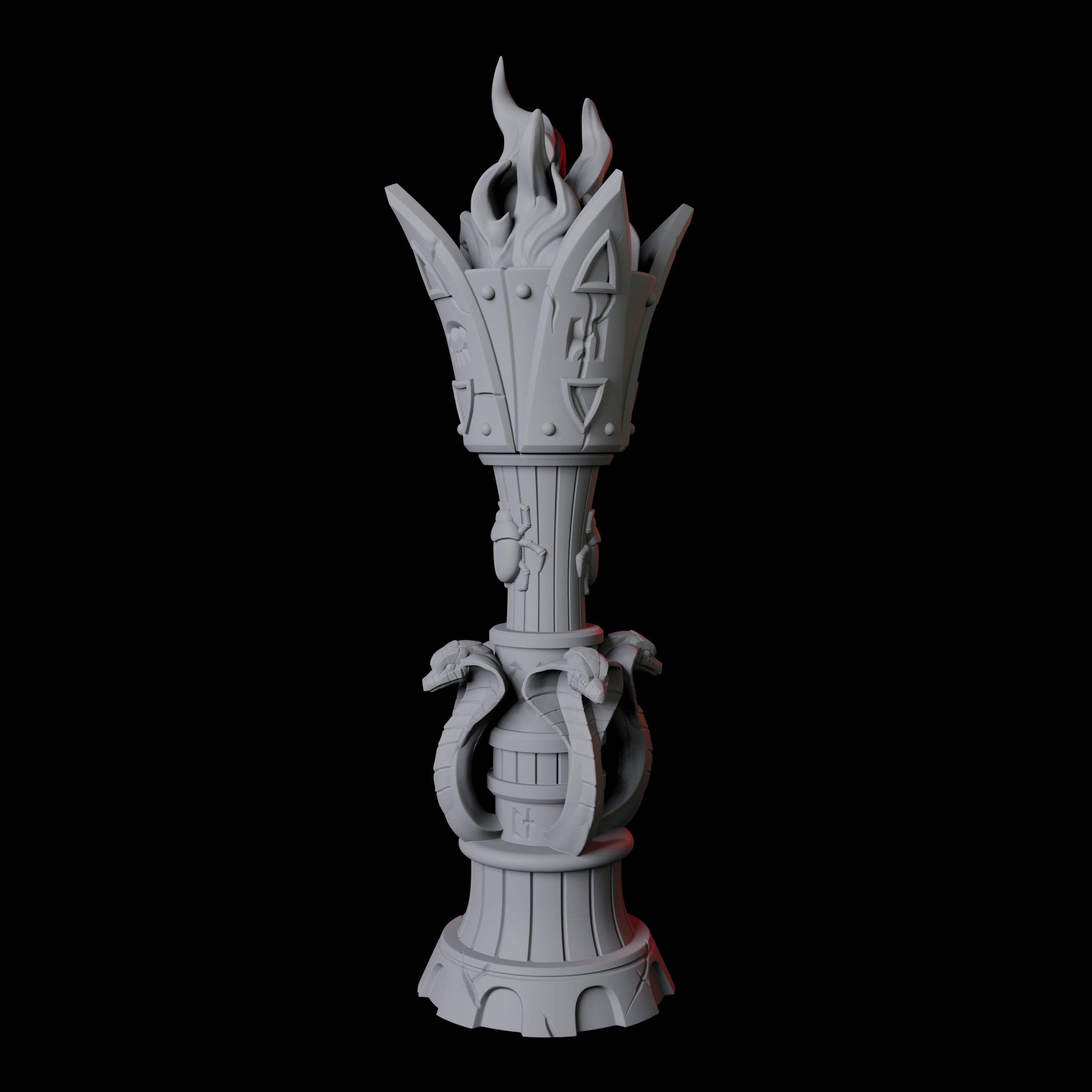 Ancient Egyptian Torch Miniature for Dungeons and Dragons, Pathfinder or other TTRPGs