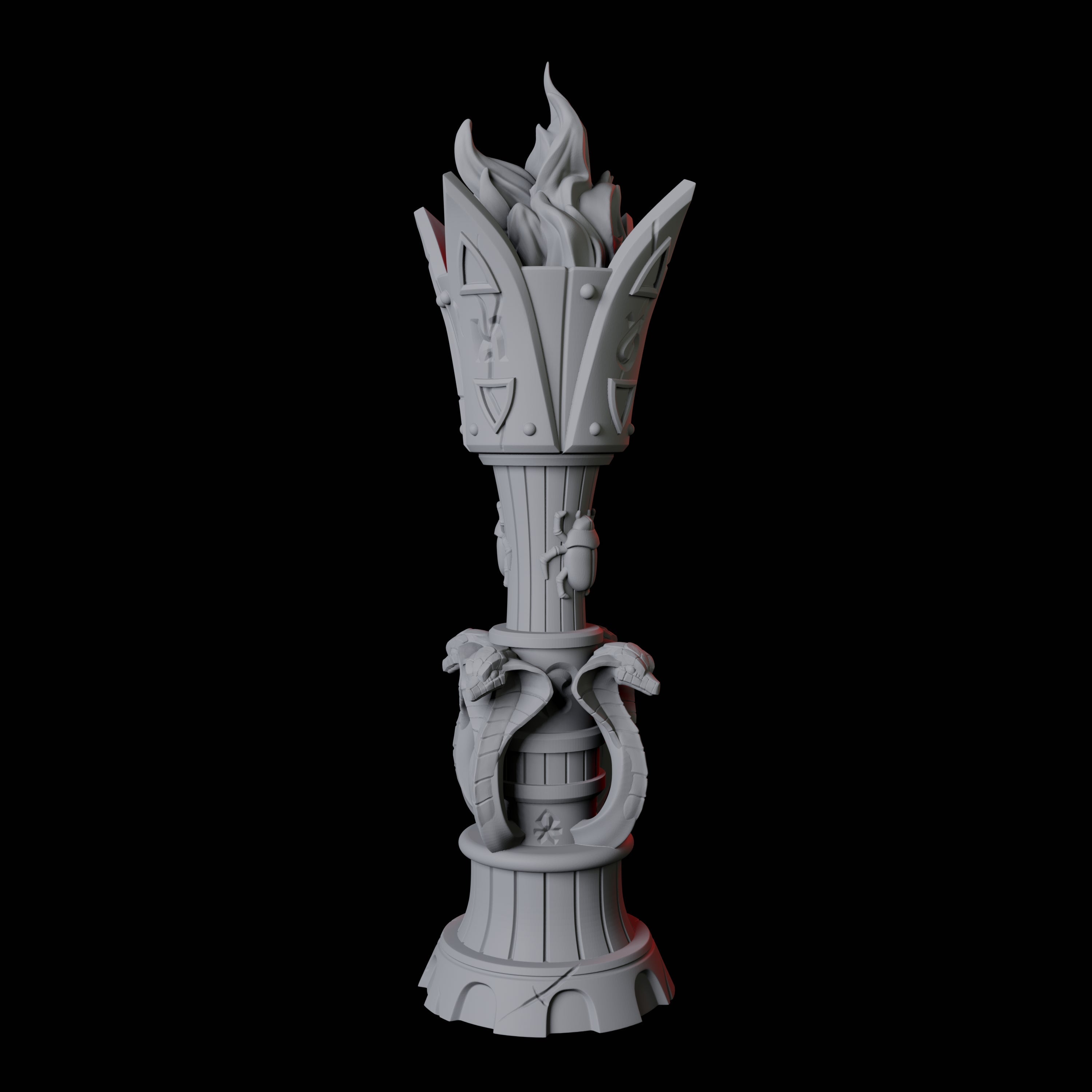 Ancient Egyptian Torch Miniature for Dungeons and Dragons, Pathfinder or other TTRPGs