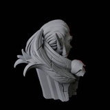 Ancient Elf Statue Bust Miniature for Dungeons and Dragons, Pathfinder or other TTRPGs