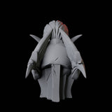 Ancient Elf Statue Bust Miniature for Dungeons and Dragons, Pathfinder or other TTRPGs