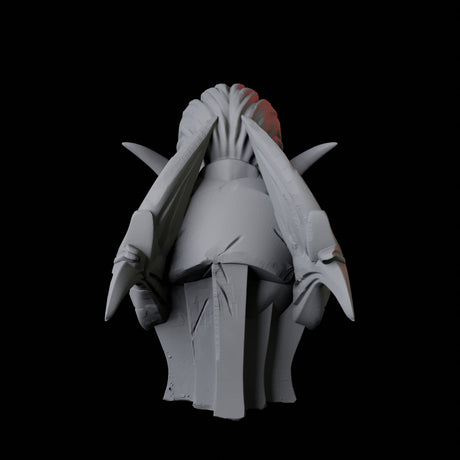 Ancient Elf Statue Bust Miniature for Dungeons and Dragons, Pathfinder or other TTRPGs