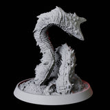 Ancient Frost Worm Miniature for Dungeons and Dragons, Pathfinder or other TTRPGs