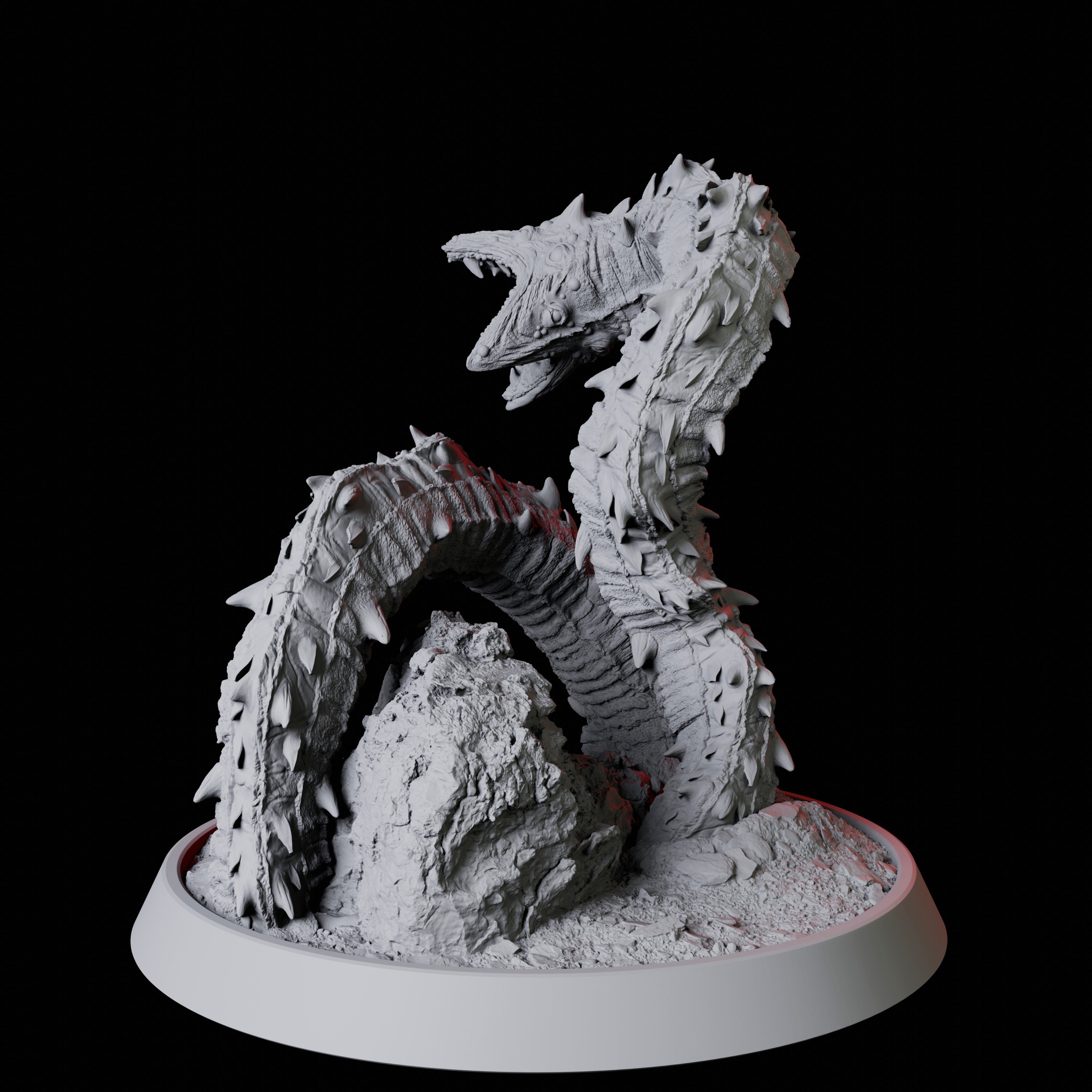 Ancient Frost Worm Miniature for Dungeons and Dragons