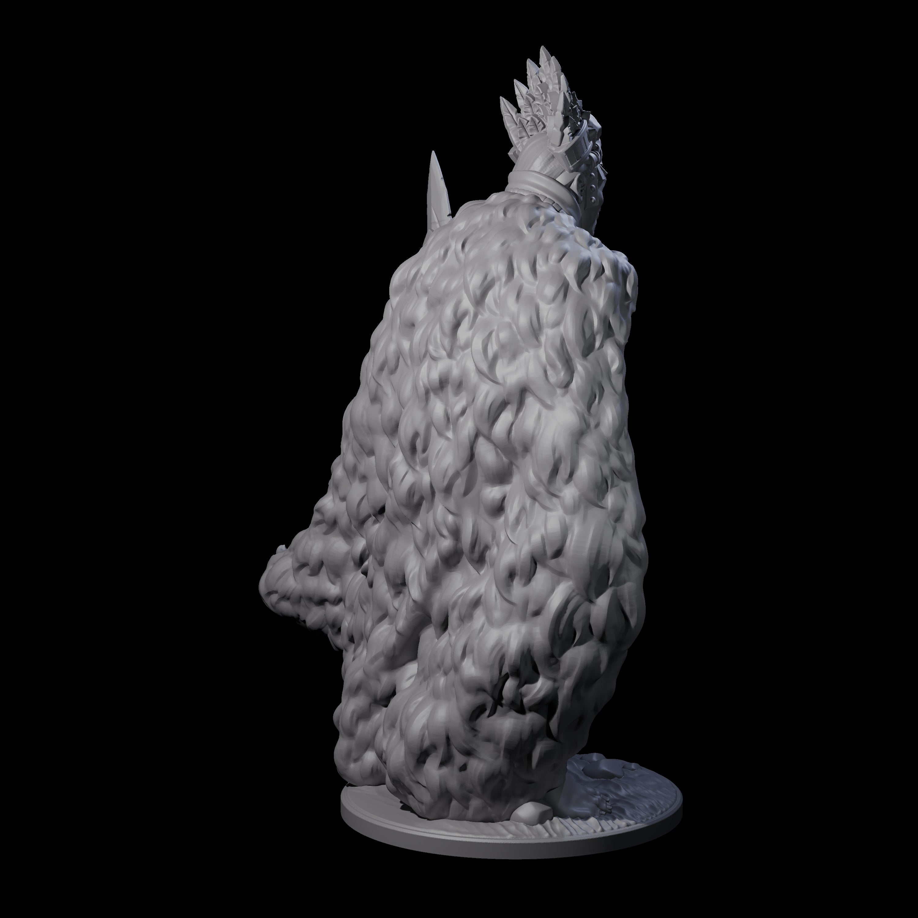 Ancient King Human Chieftain Miniature for Dungeons and Dragons, Pathfinder or other TTRPGs