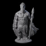 Ancient King Human Chieftain Miniature for Dungeons and Dragons, Pathfinder or other TTRPGs